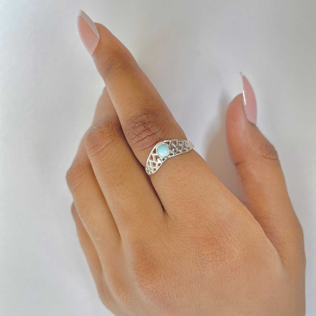 Larimar Ring-(LAR-RDR-1346.)