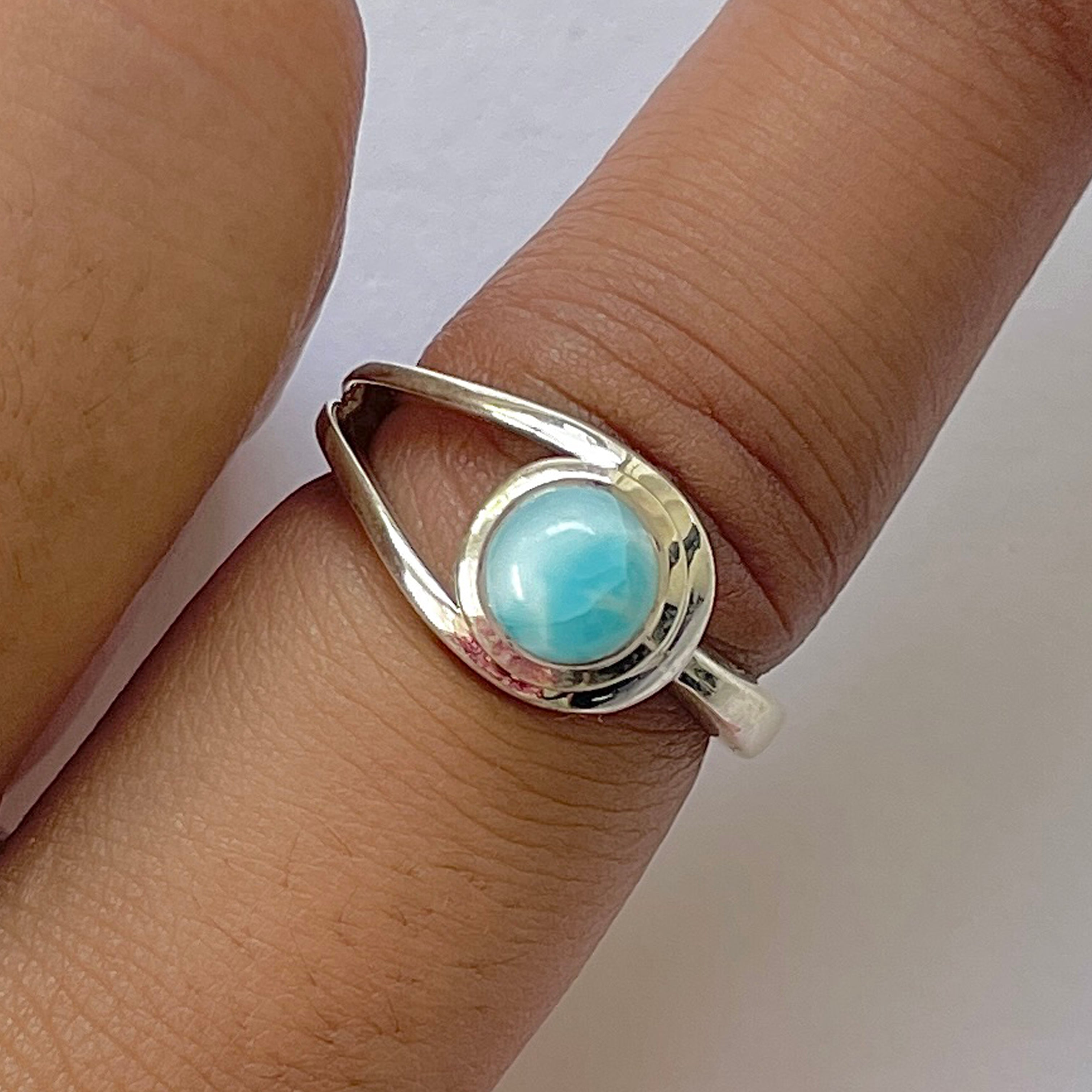 Larimar Ring-(LAR-RDR-142.)