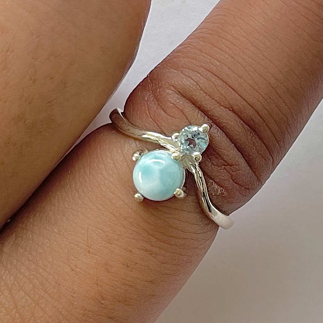Larimar Ring-(LAR-RDR-1497.)