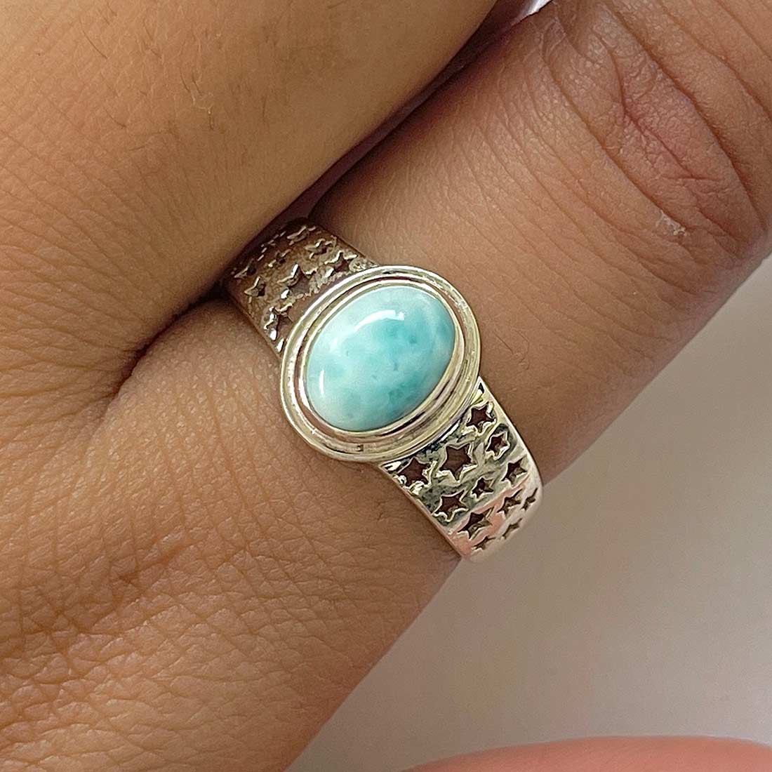 Larimar Ring-(LAR-RDR-1565.)