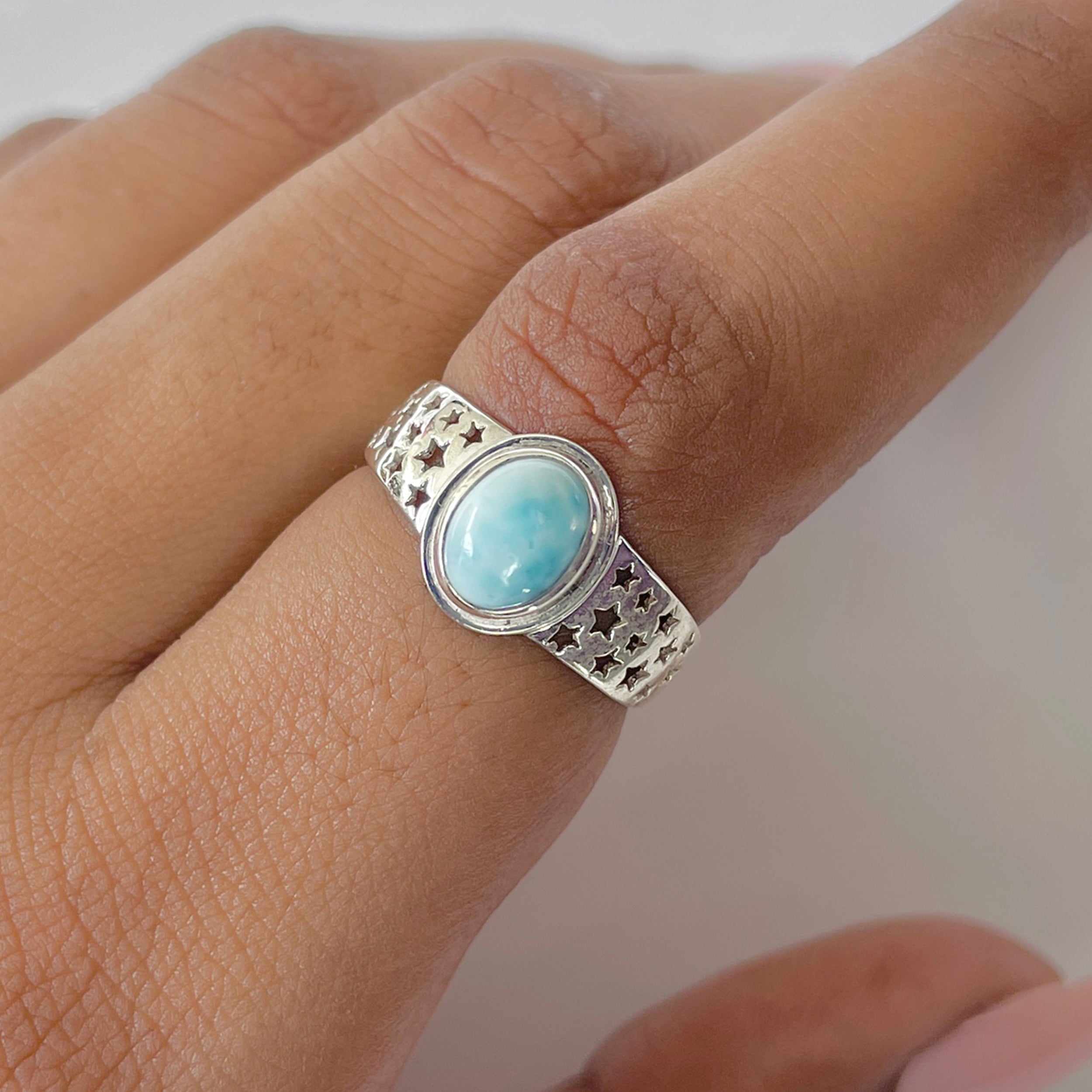 Larimar Ring-(LAR-RDR-1565.)