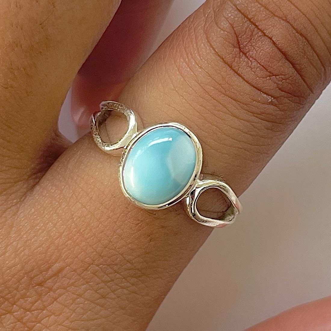 Larimar Ring-(LAR-RDR-1583.)