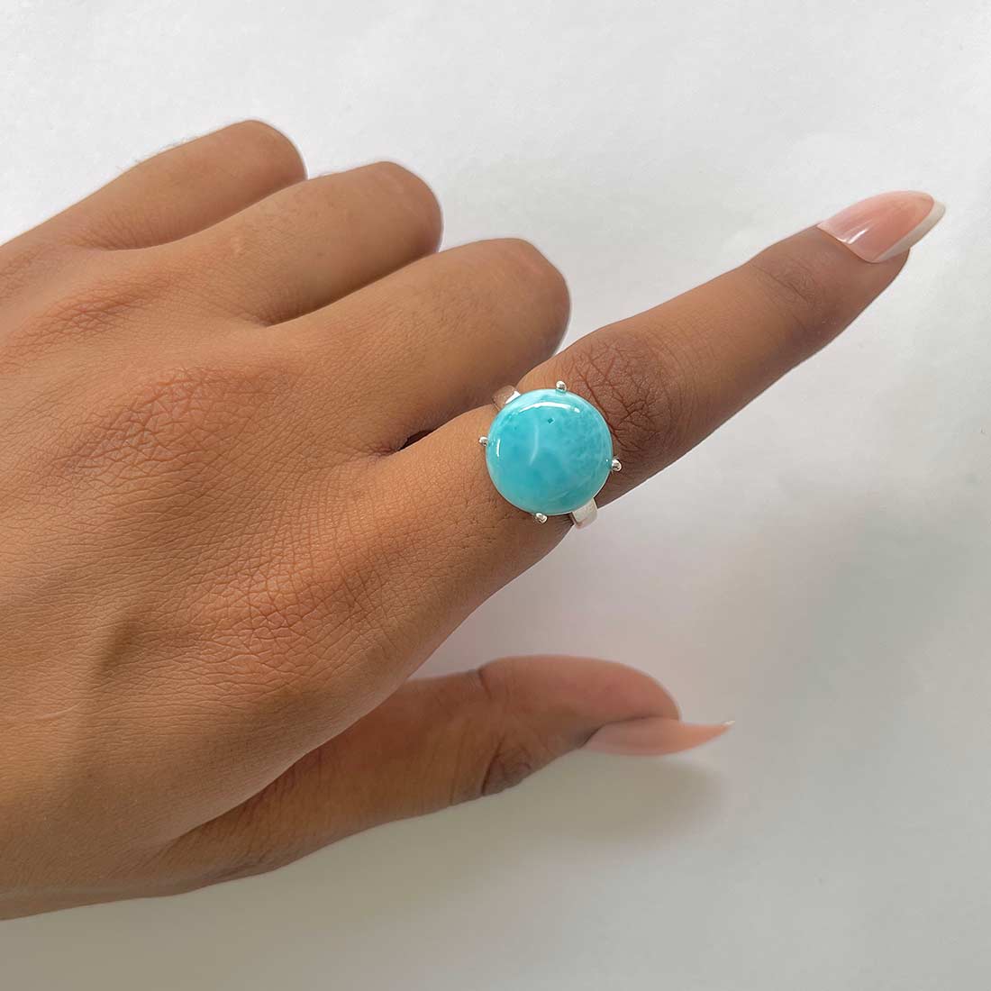 Larimar Ring-(LAR-RDR-1810.)