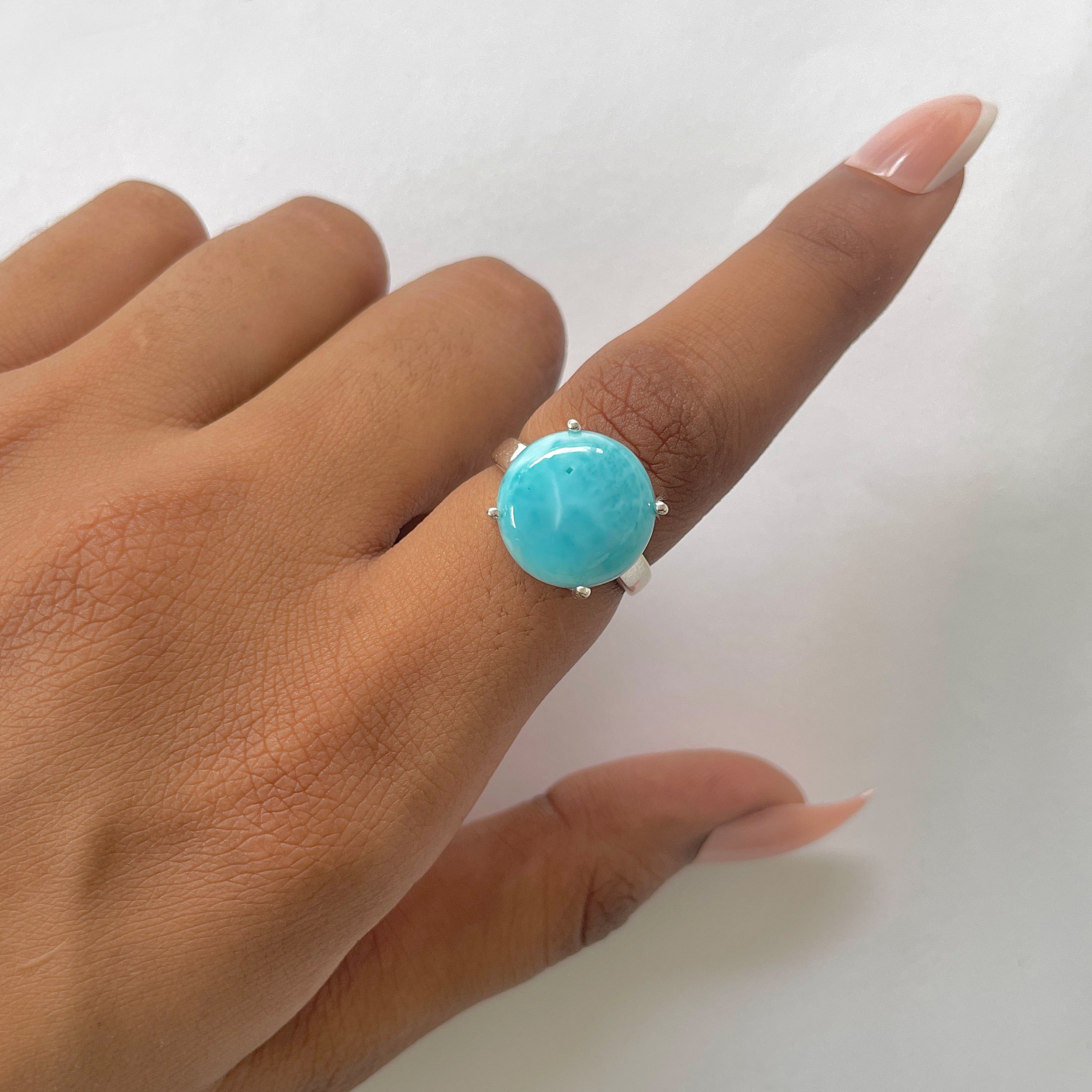Larimar Ring-(LAR-RDR-1810.)