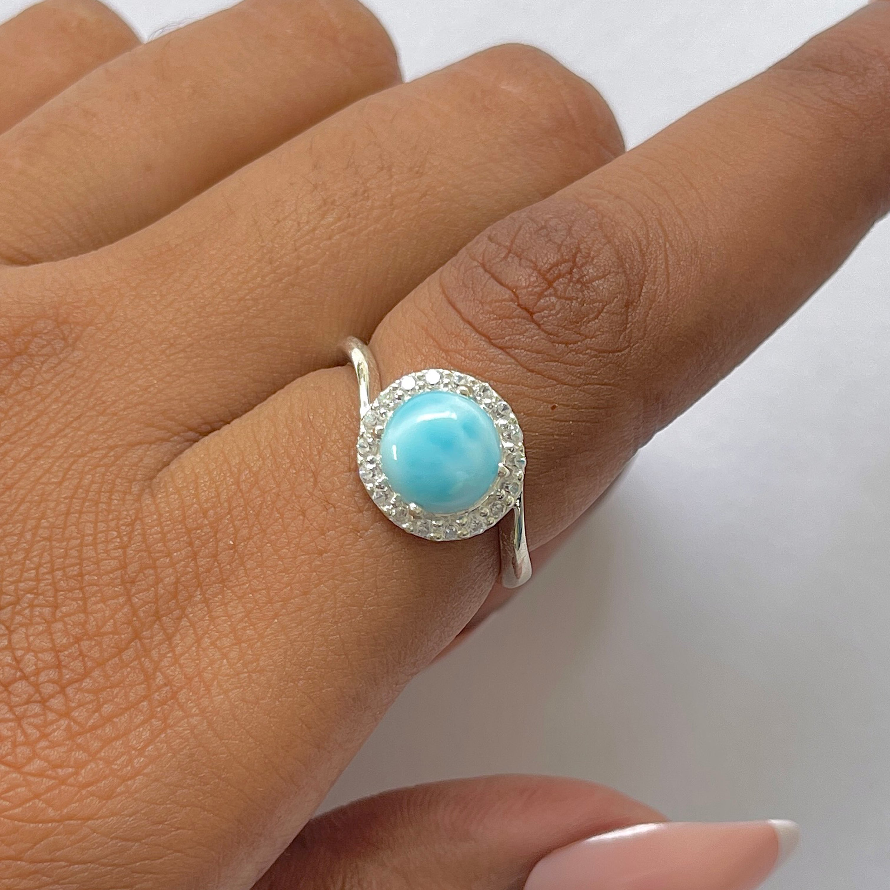 Larimar Ring-(LAR-RDR-207.)