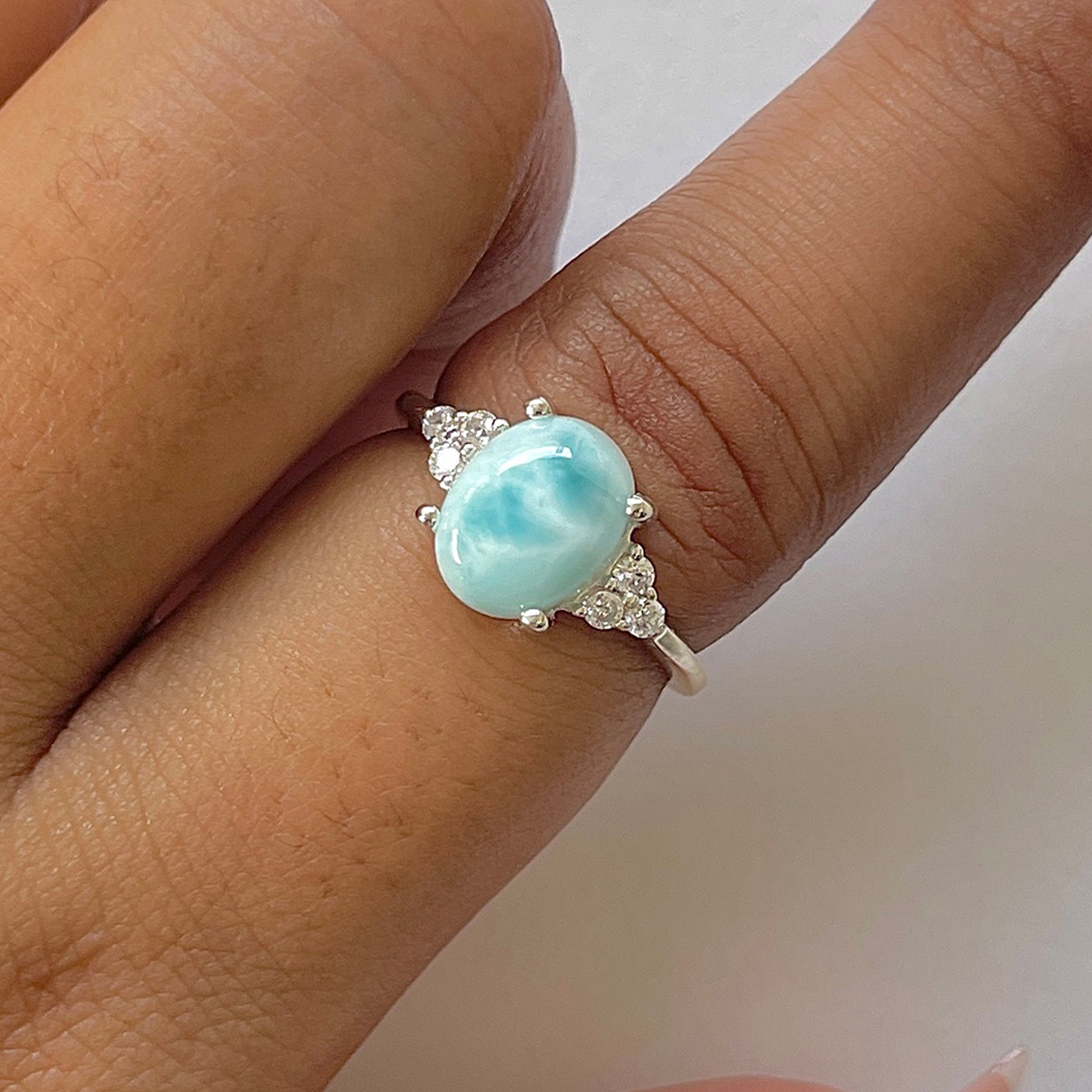 Larimar Ring-(LAR-RDR-224.)