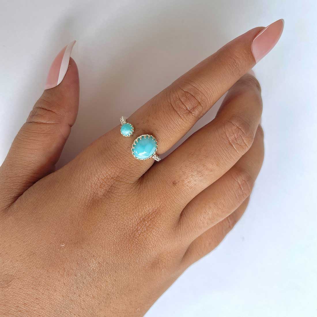 Larimar Ring-(LAR-RDR-229.)