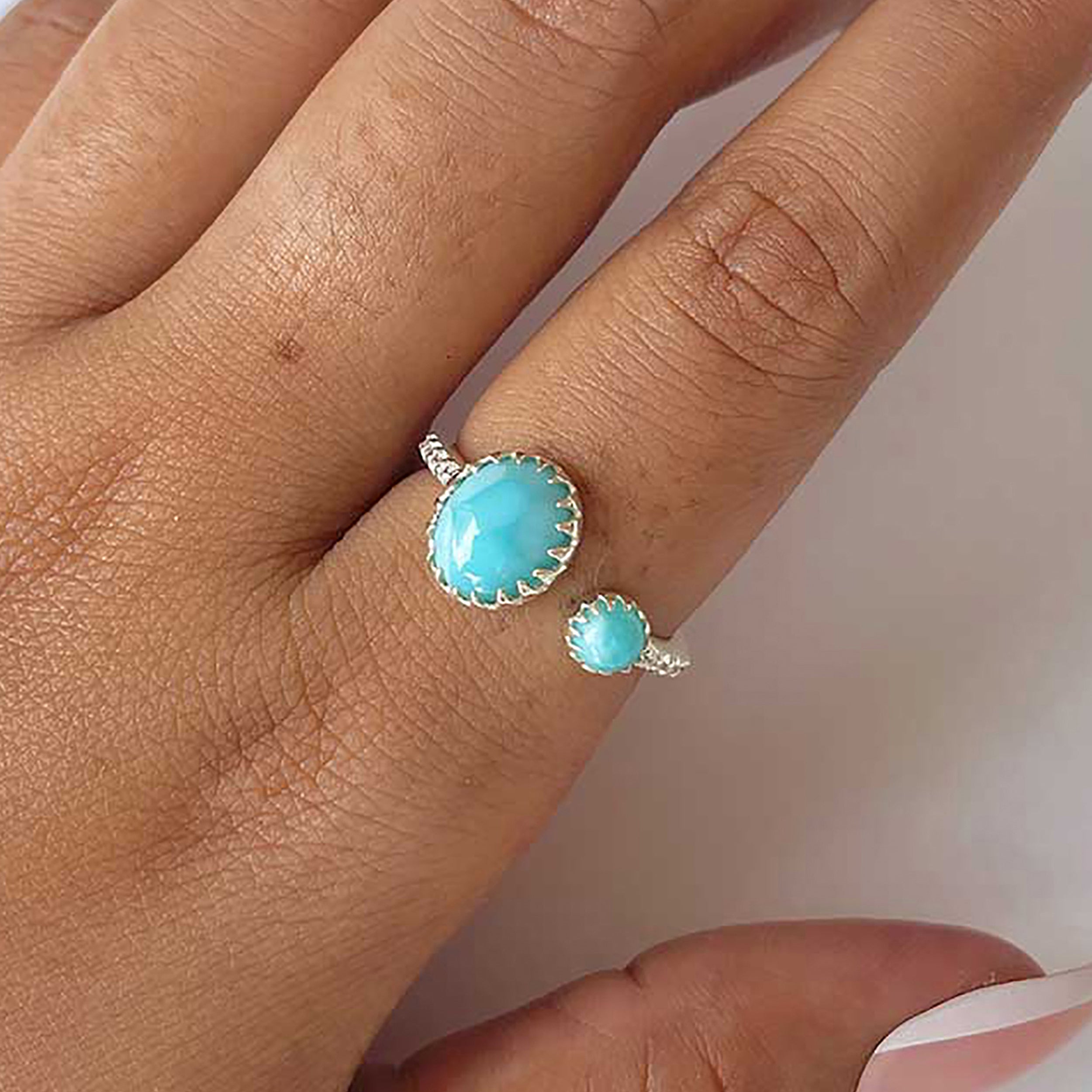 Larimar Ring-(LAR-RDR-229.)