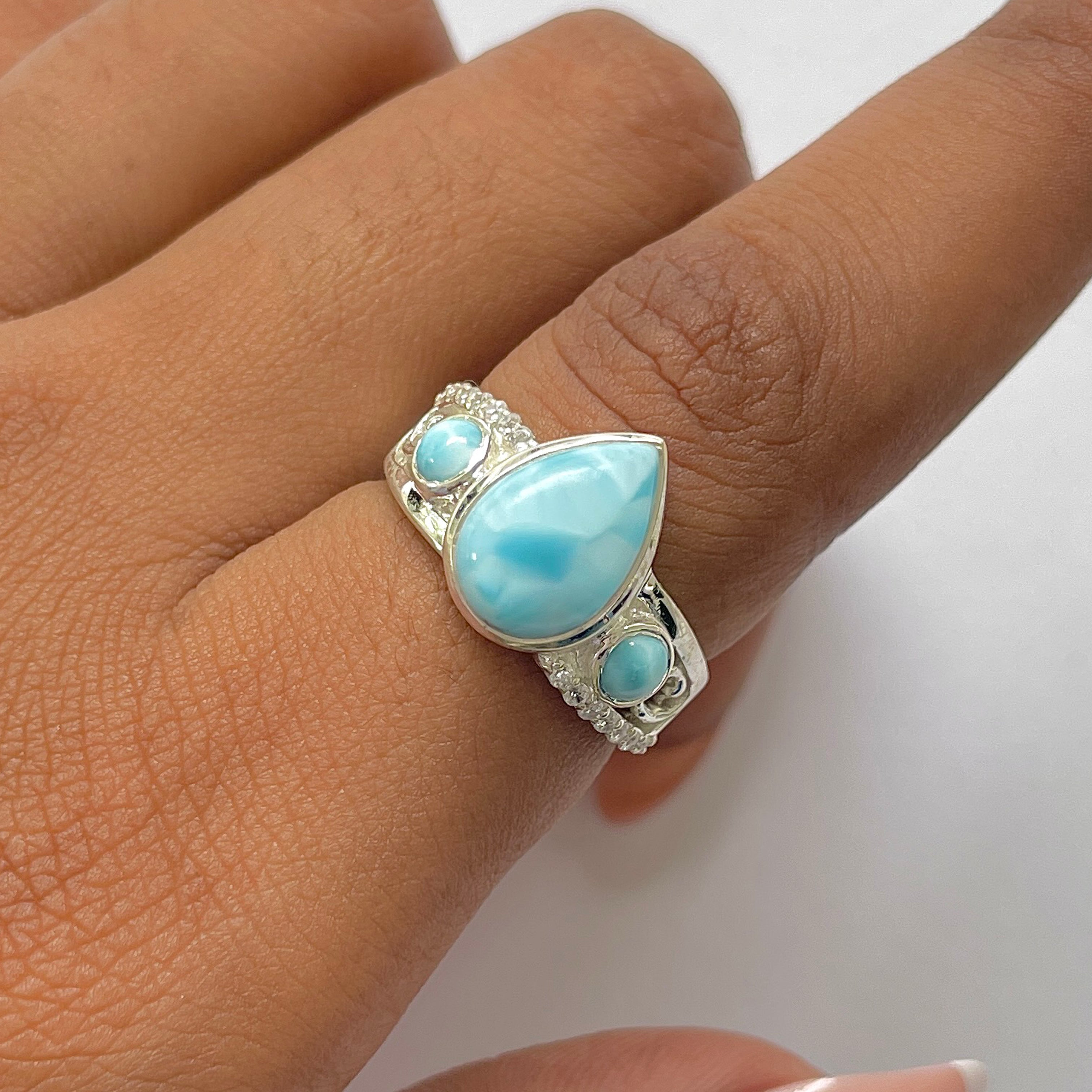 Larimar Ring-(LAR-RDR-295.)