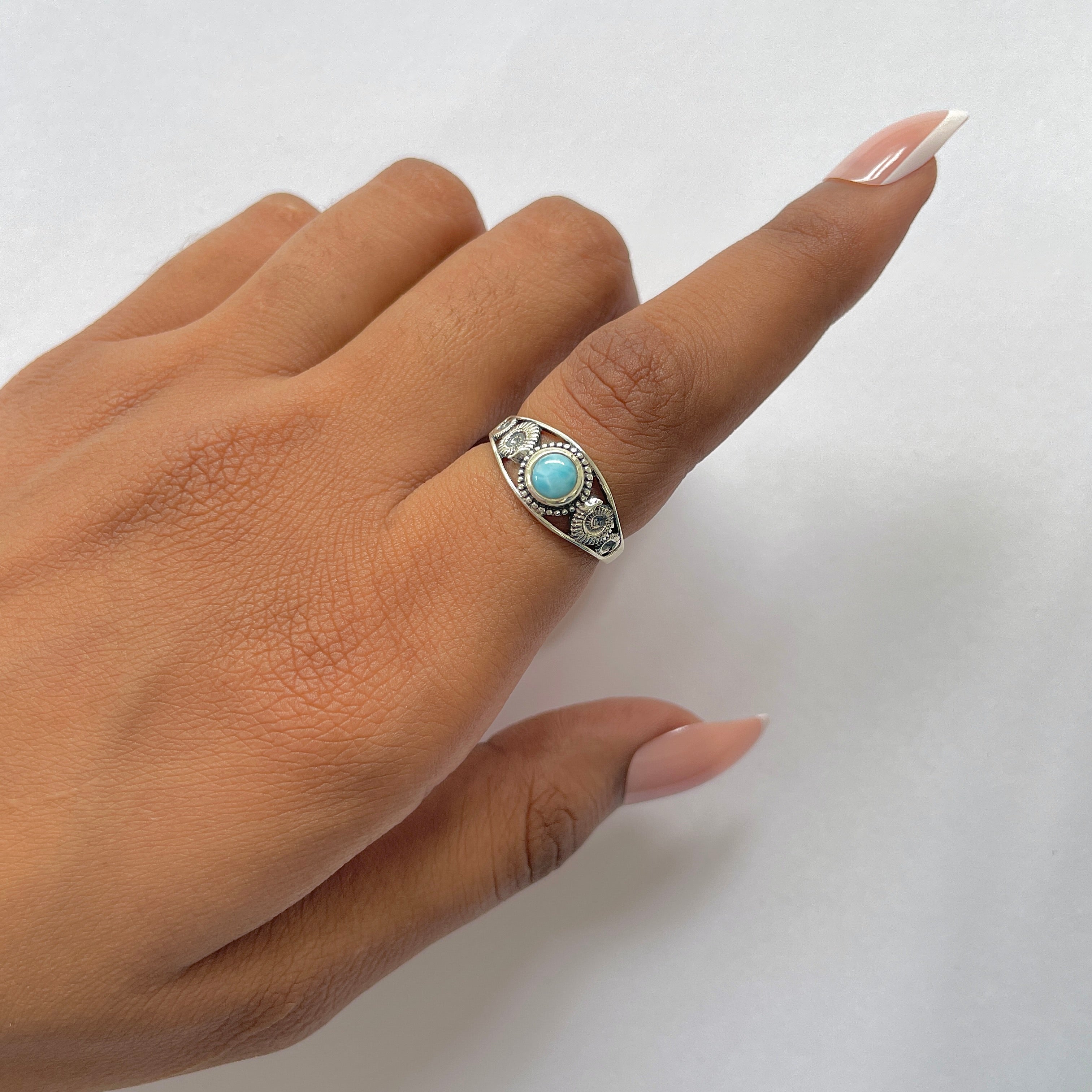 Larimar Ring-(LAR-RDR-68.)