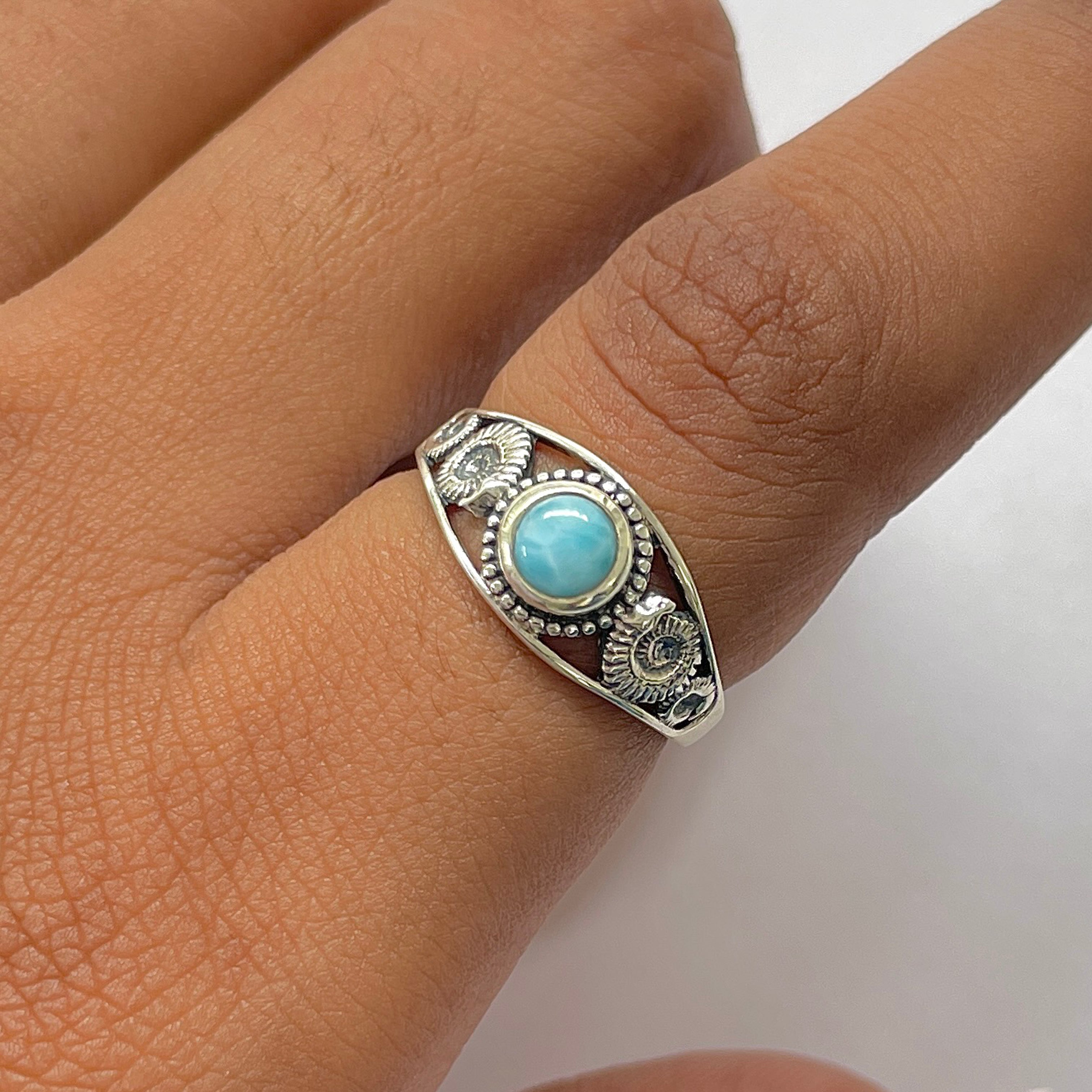 Larimar Ring-(LAR-RDR-68.)