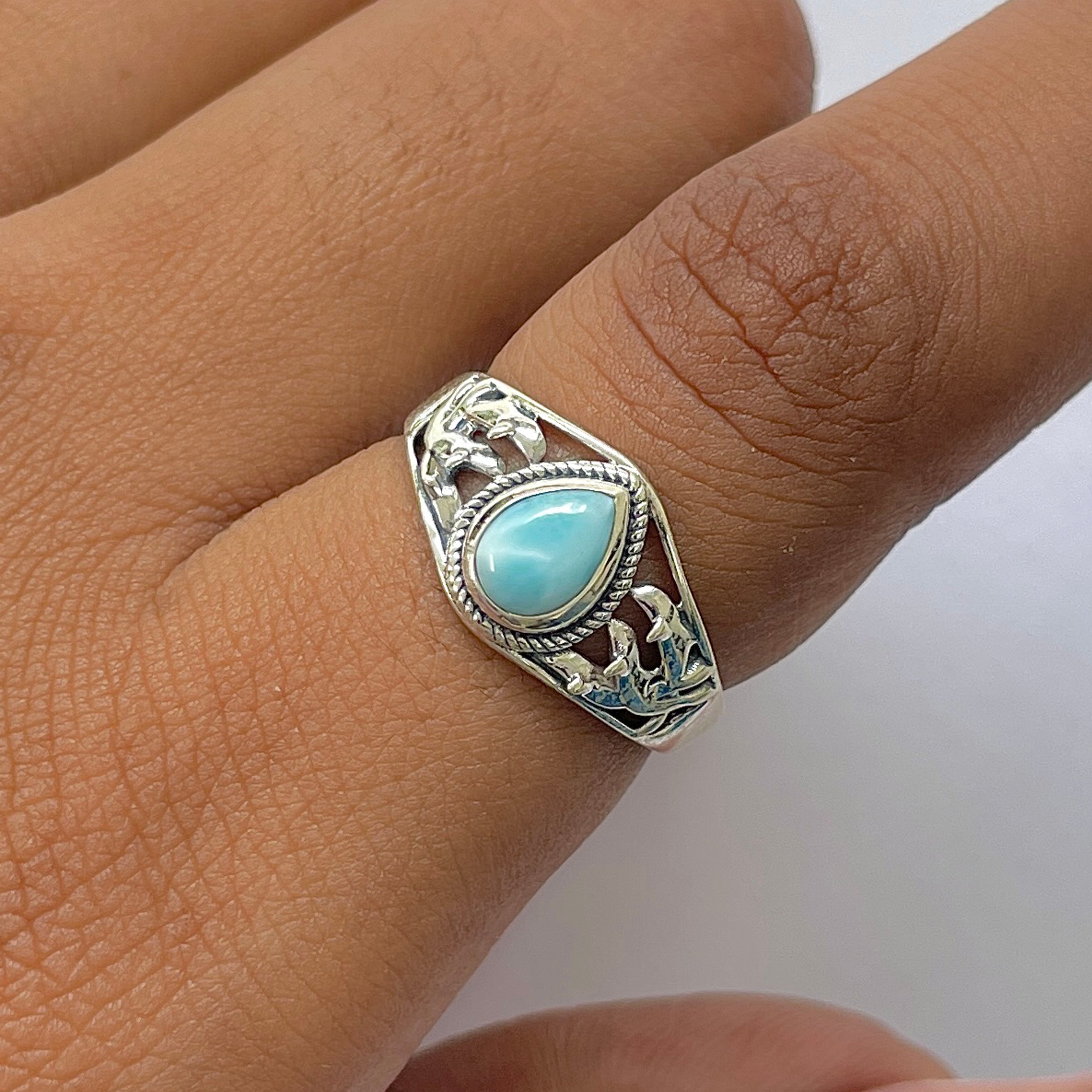 Larimar Ring-(LAR-RDR-71.)
