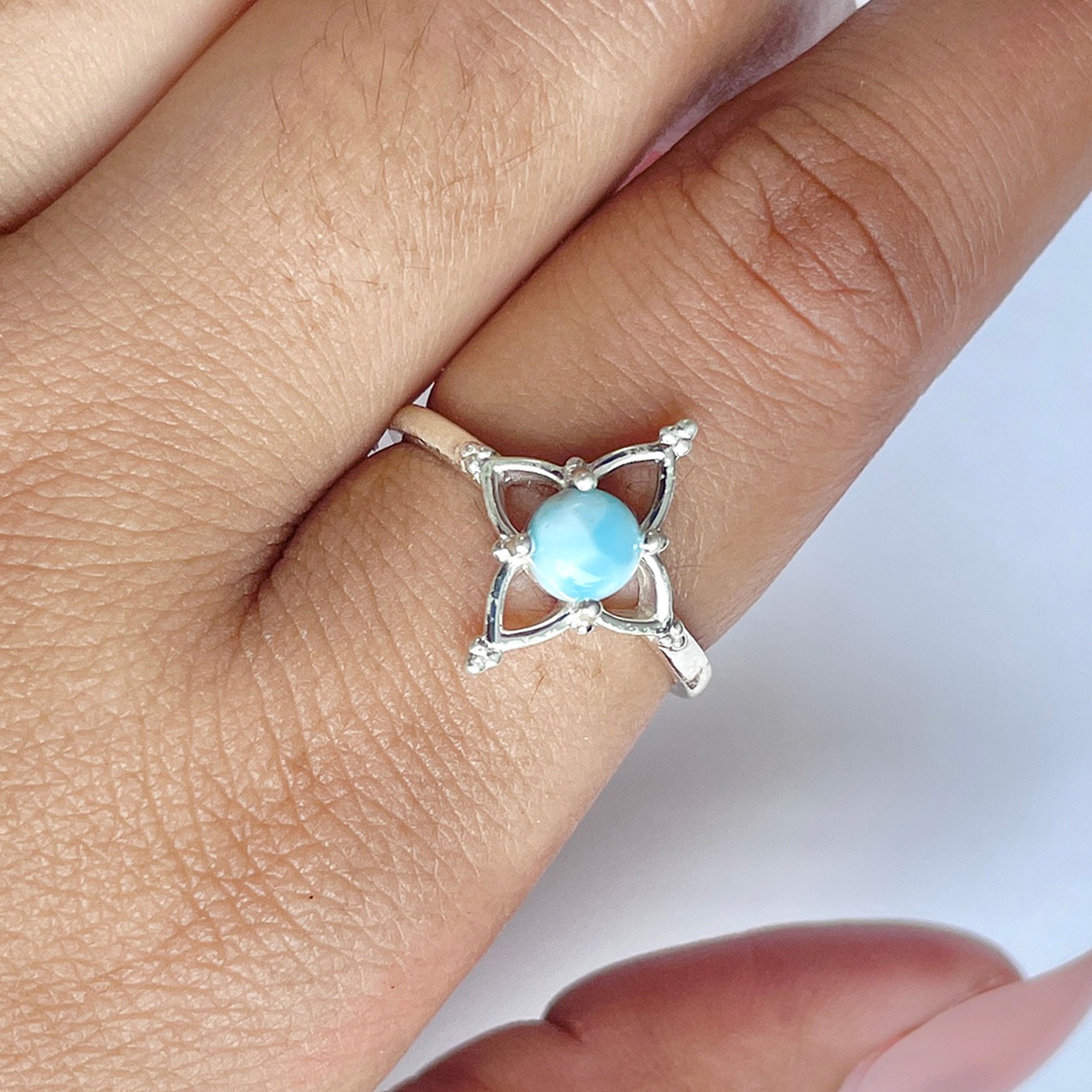 Larimar Ring-(LAR-RDR-753.)