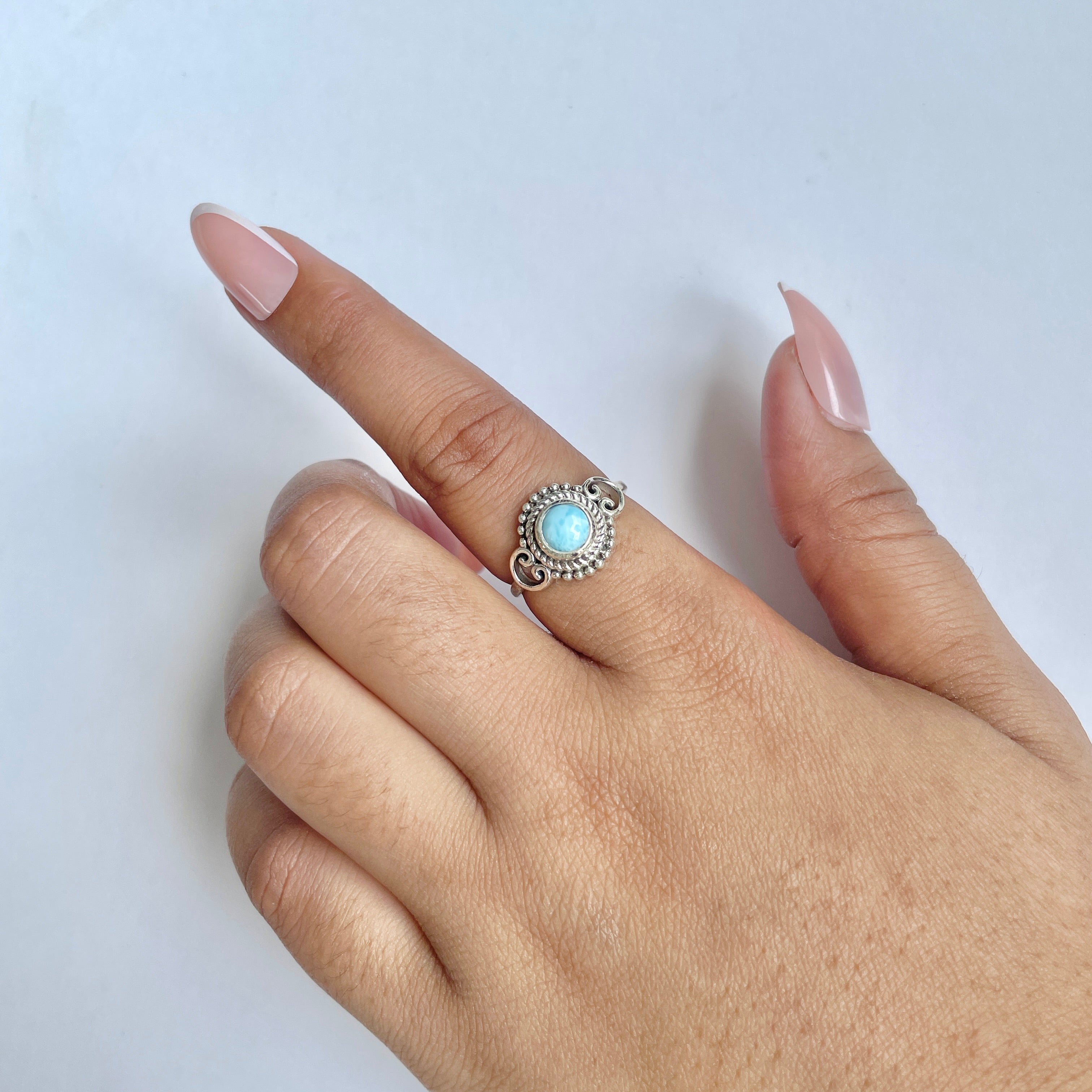 Larimar Ring-(LAR-RDR-782.)