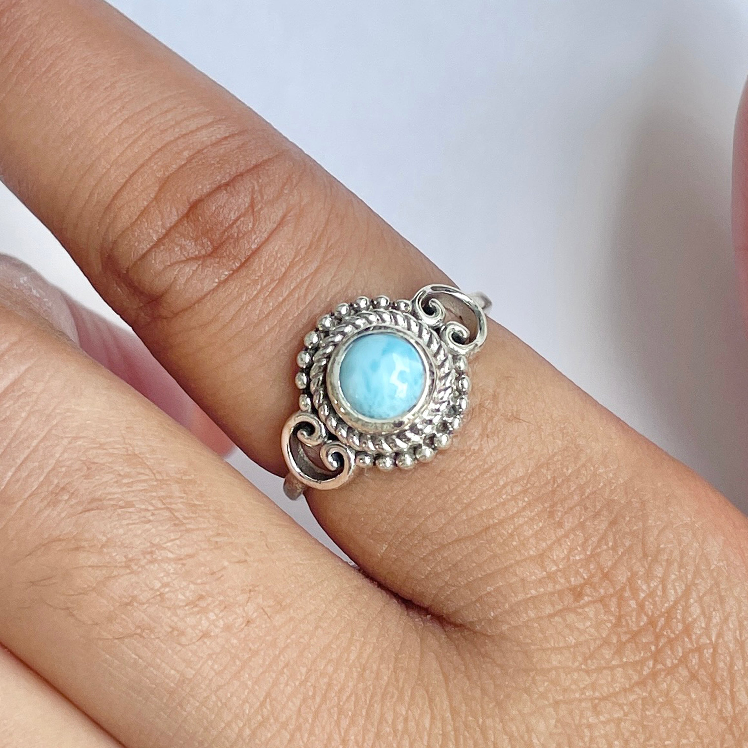 Larimar Ring-(LAR-RDR-782.)