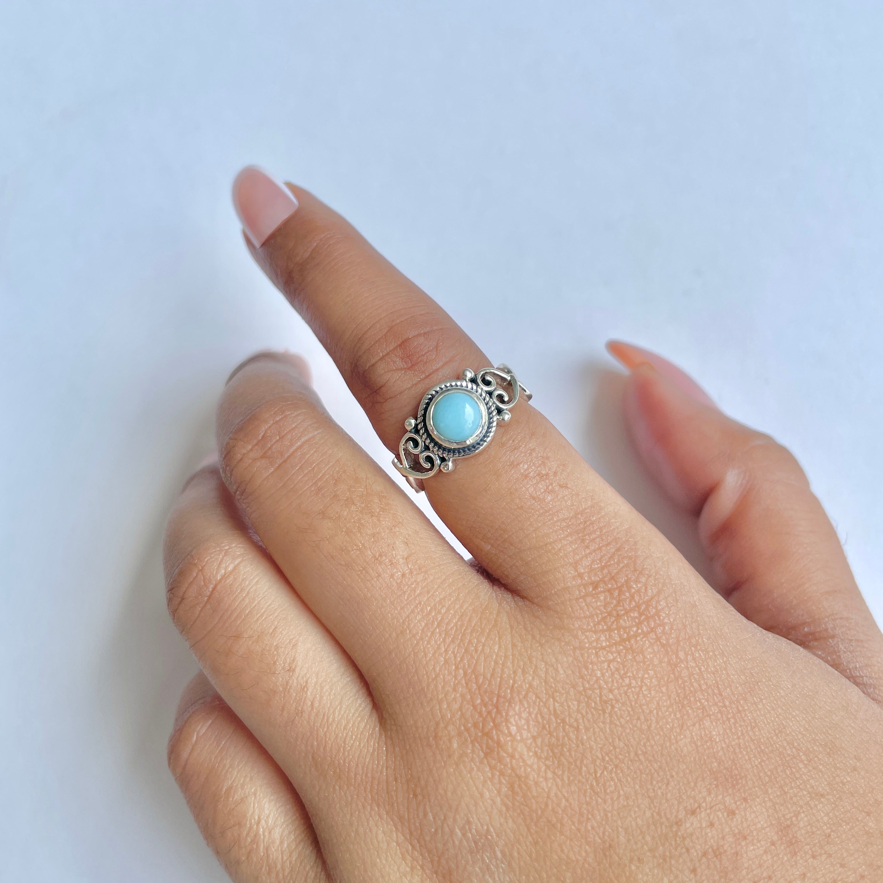 Larimar Ring-(LAR-RDR-828.)