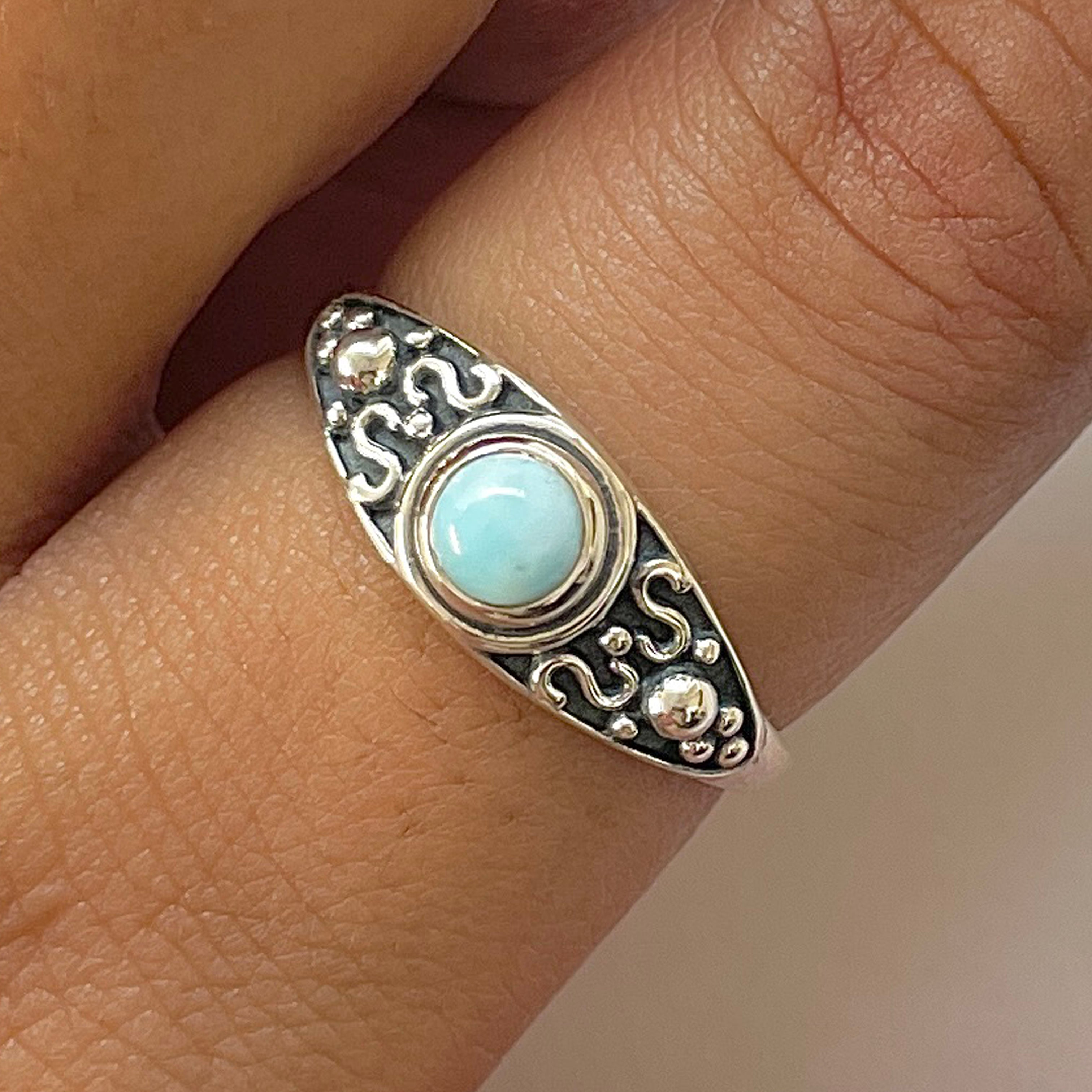Larimar Ring-(LAR-RDR-837.)