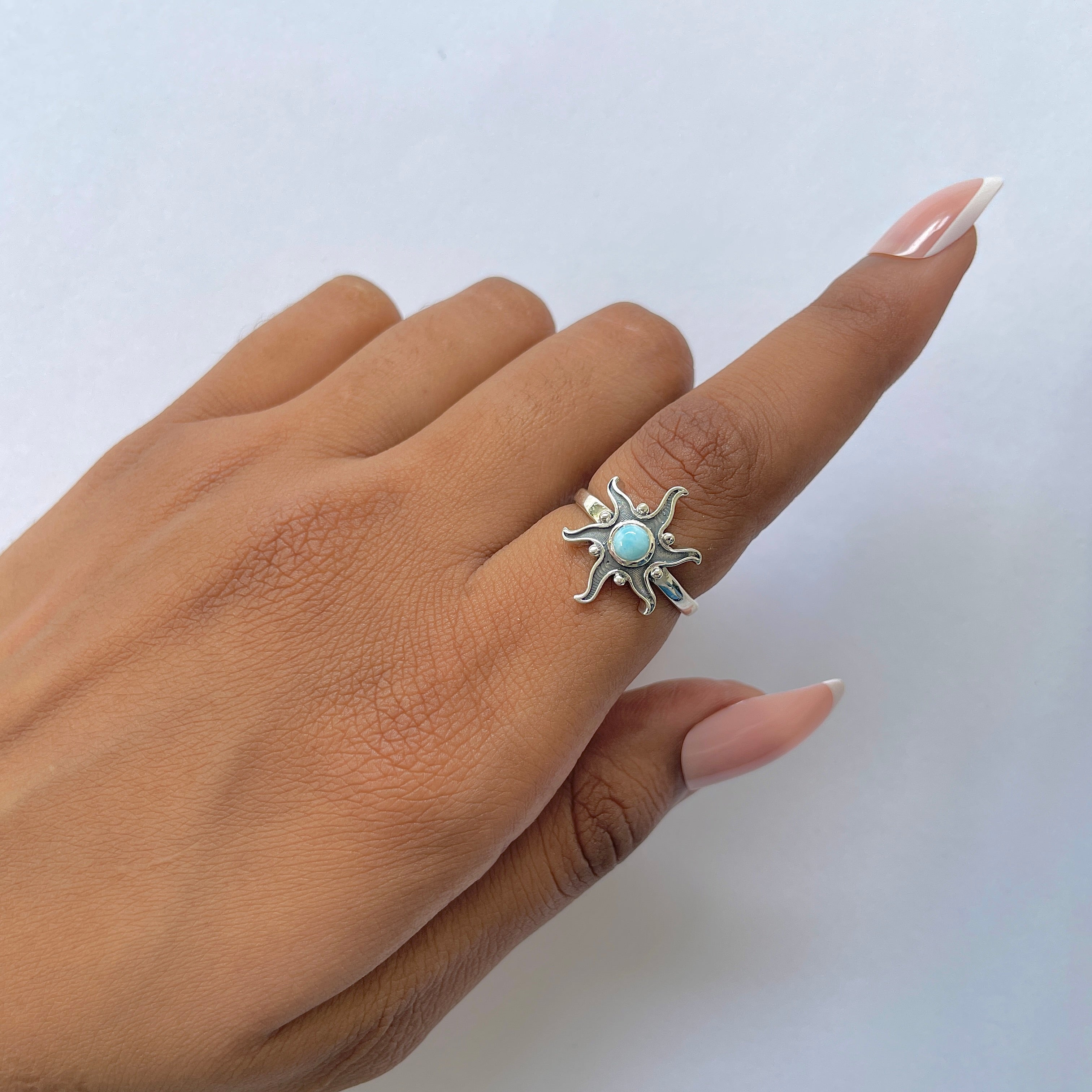 Larimar Ring-(LAR-RDR-979.)