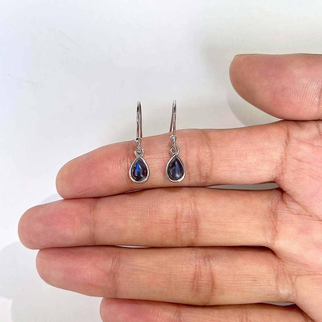 Labradorite Earring-(LBD-RDE-1109)