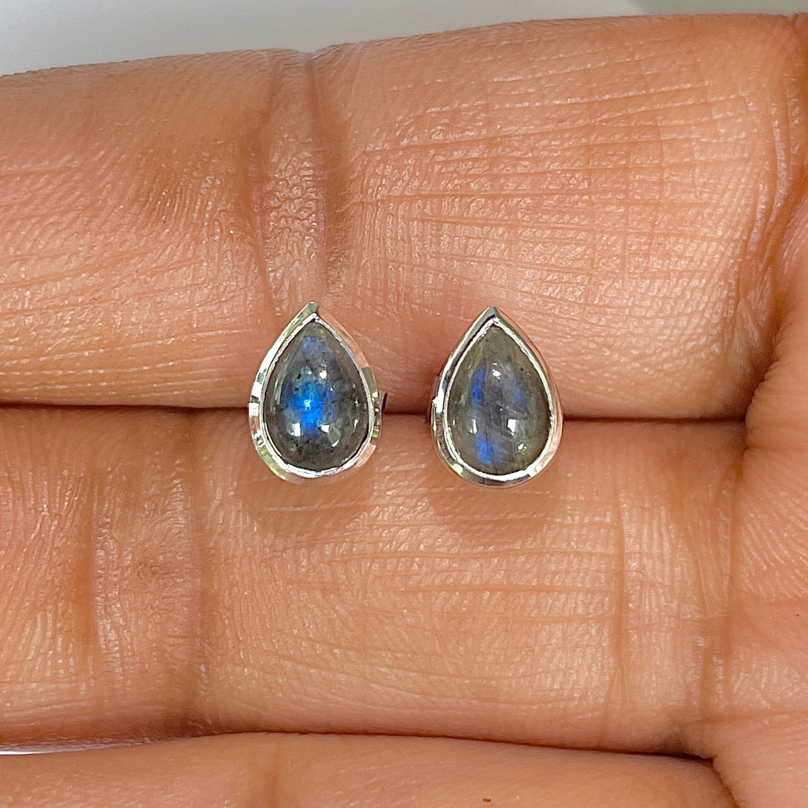 Labradorite Earring-(LBD-RDE-1110)
