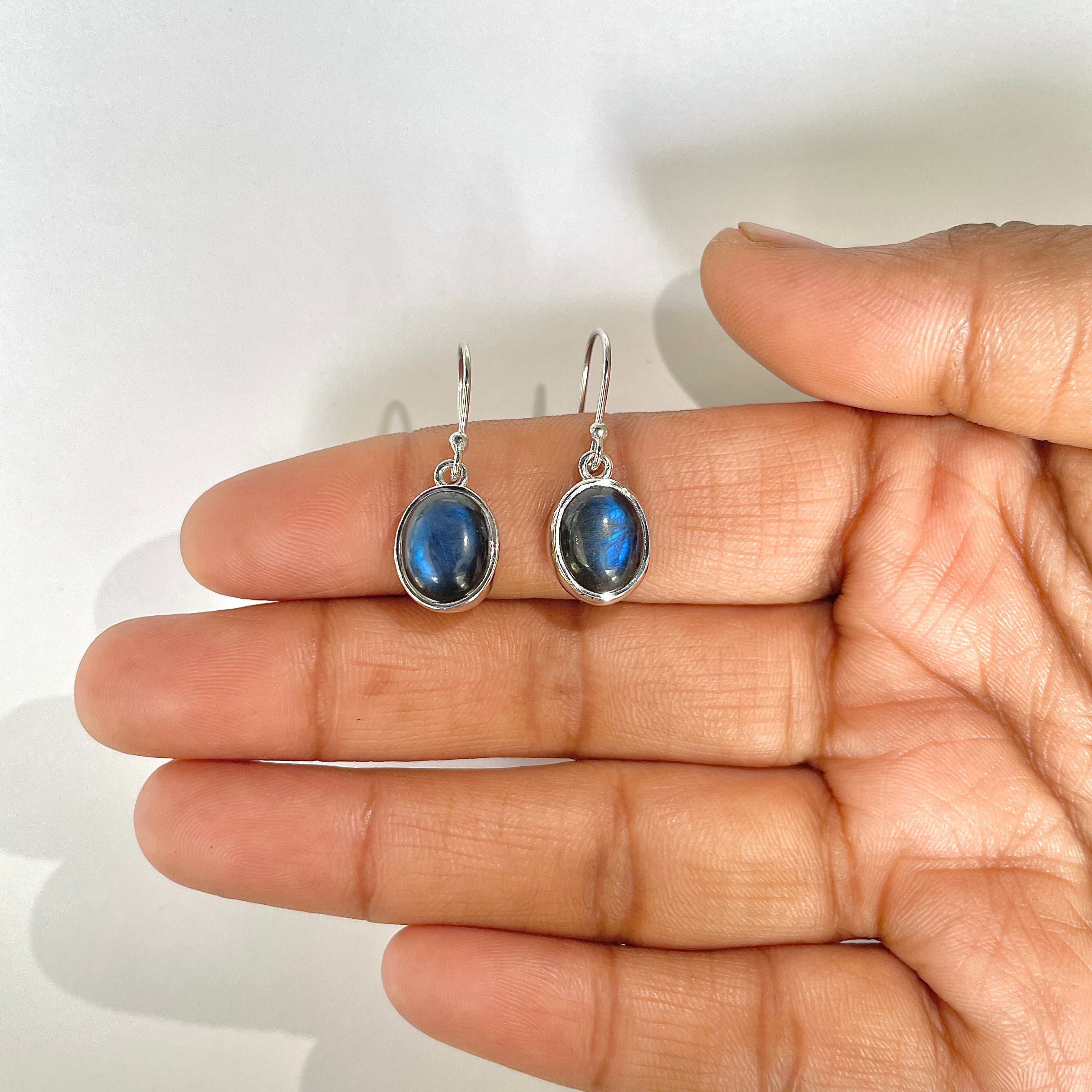 Labradorite Earring-(LBD-RDE-1131)