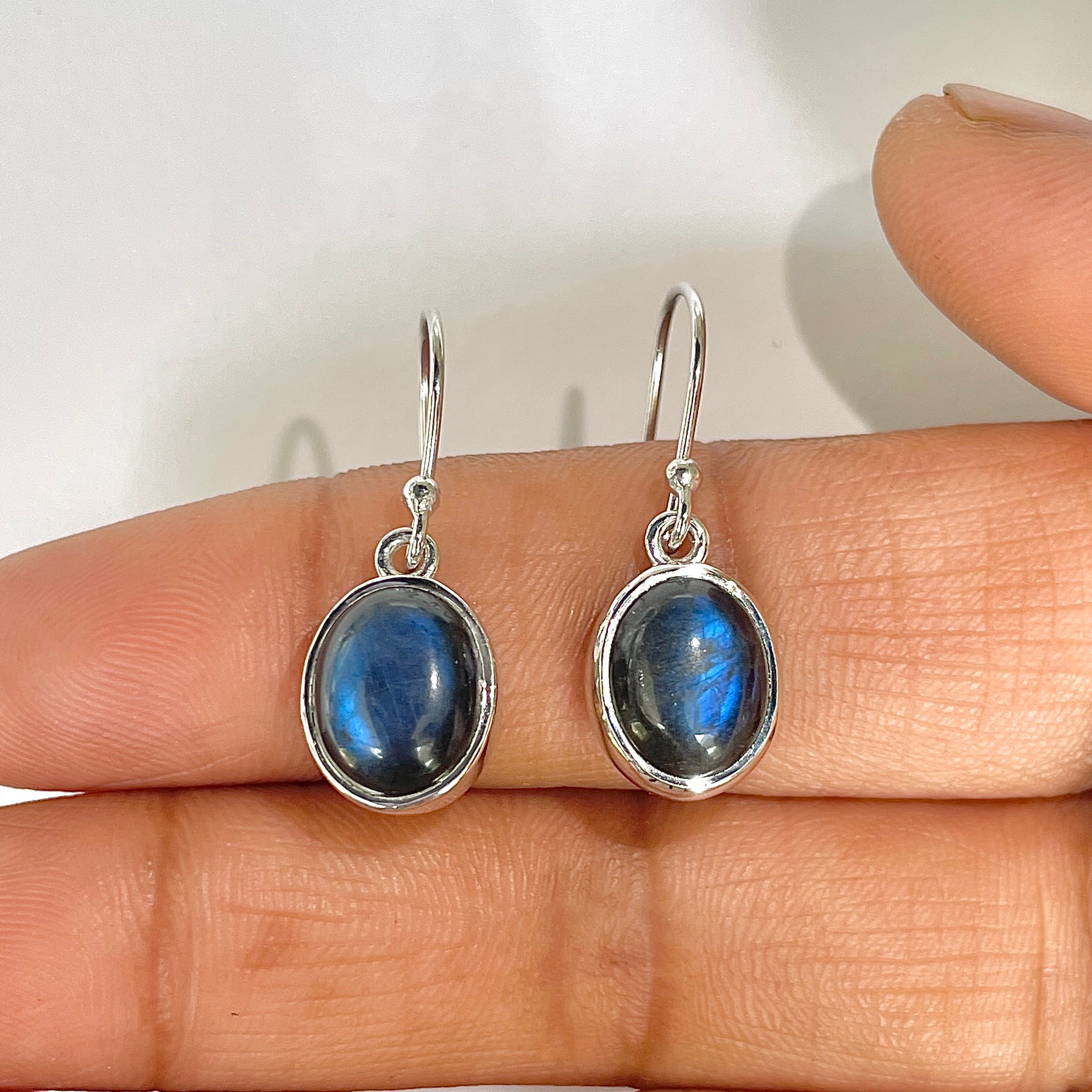 Labradorite Earring-(LBD-RDE-1131)