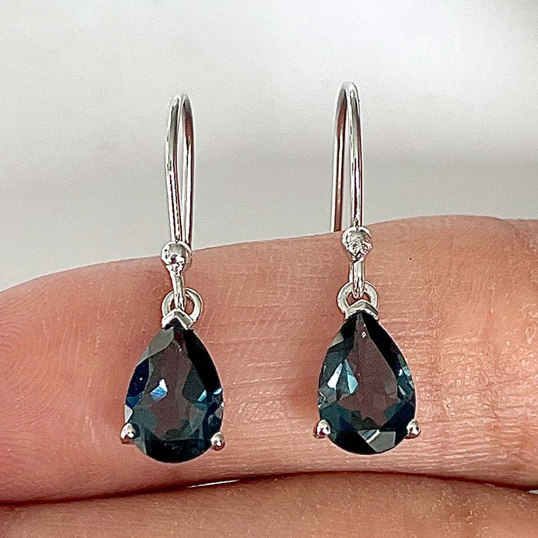 London Blue Topaz Earring-(LBTZ-RDE-677)