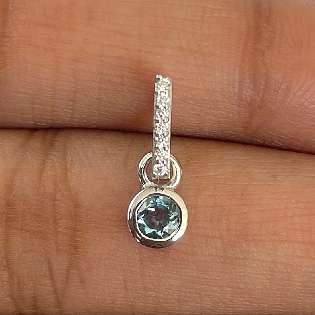 London Blue Topaz Pendant-(LBTZ-RDP-999)