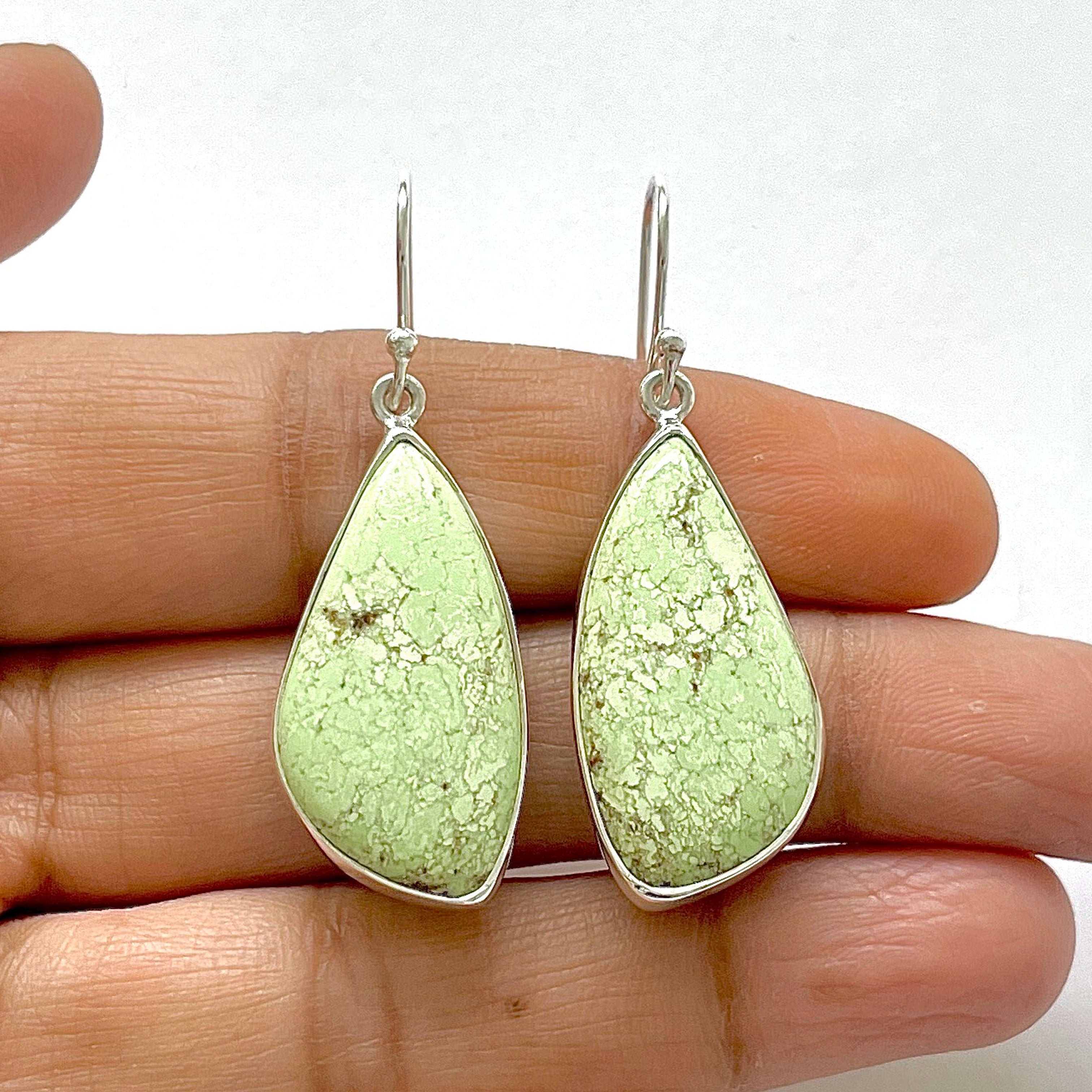 Lemon Chrysoprase Earring-(LCP-3-1)