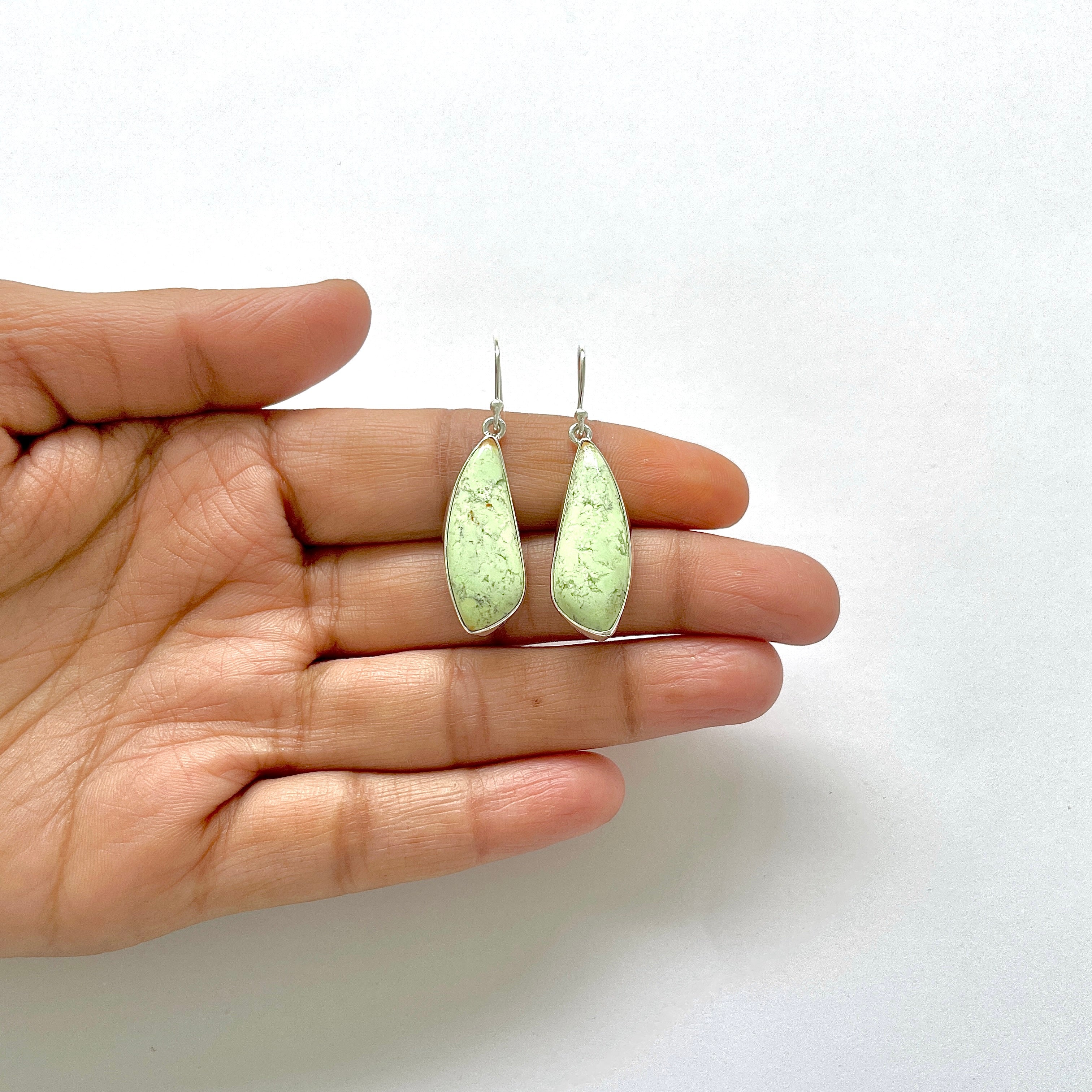 Lemon Chrysoprase Earring-(LCP-3-11)