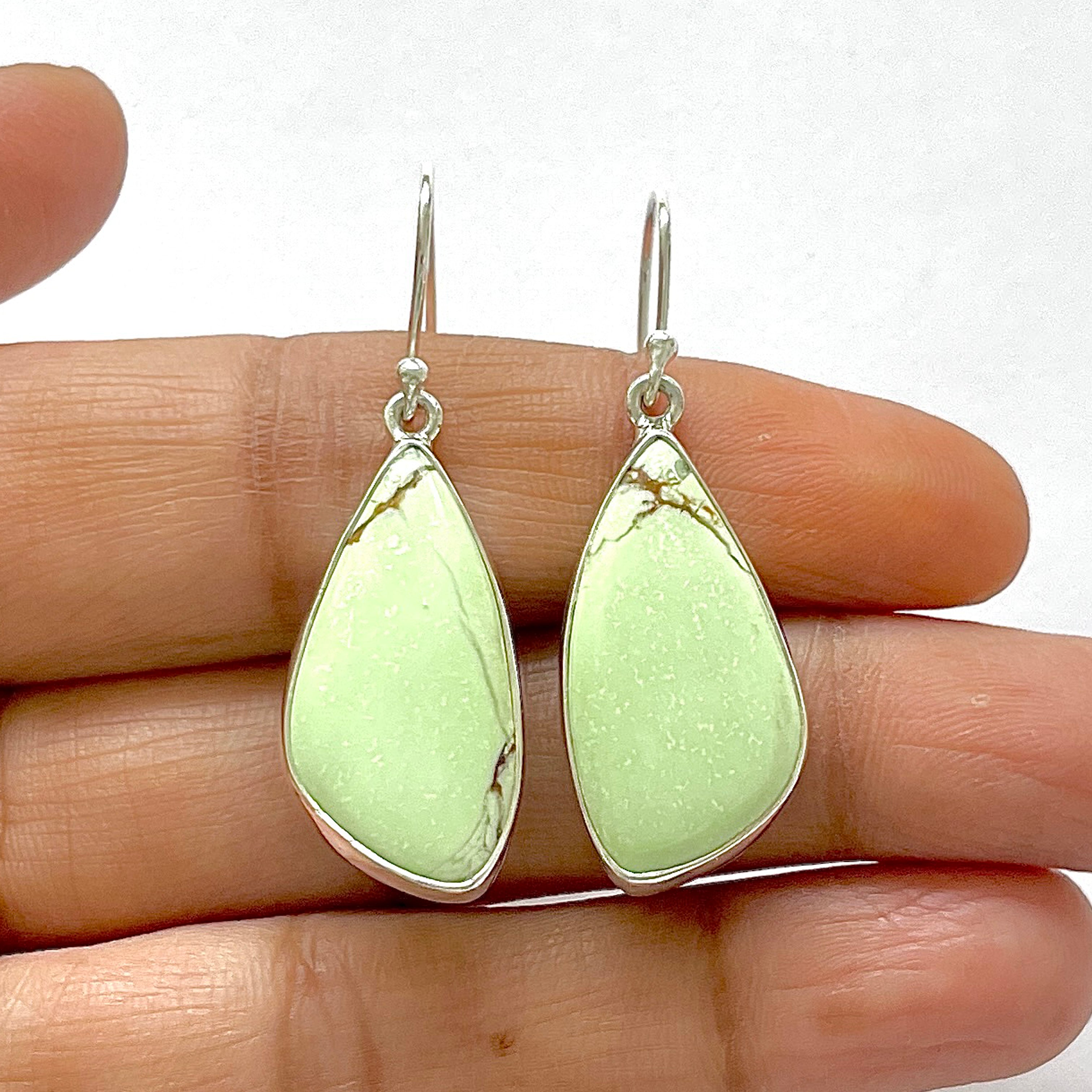 Lemon Chrysoprase Earring-(LCP-3-12)