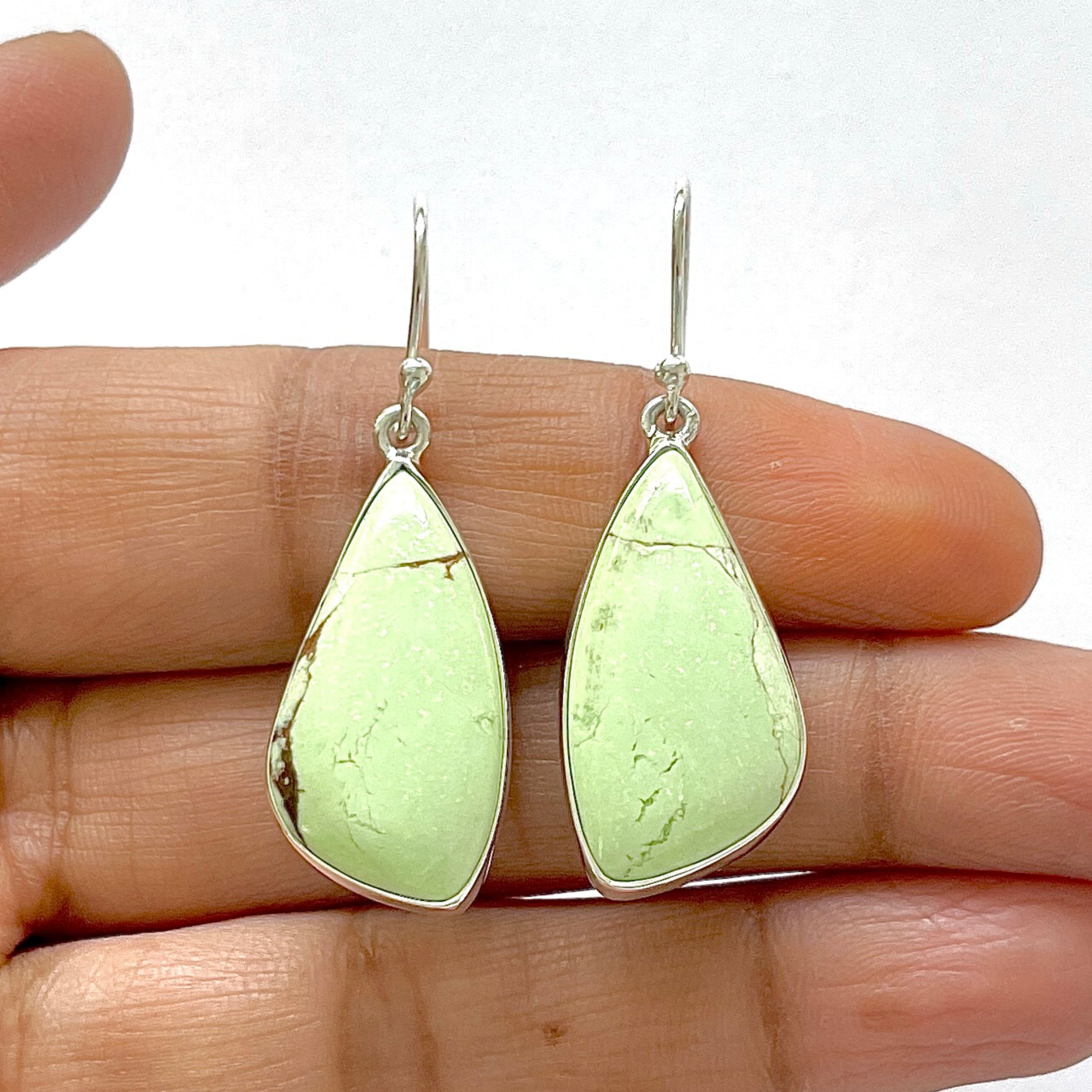 Lemon Chrysoprase Earring-(LCP-3-14)