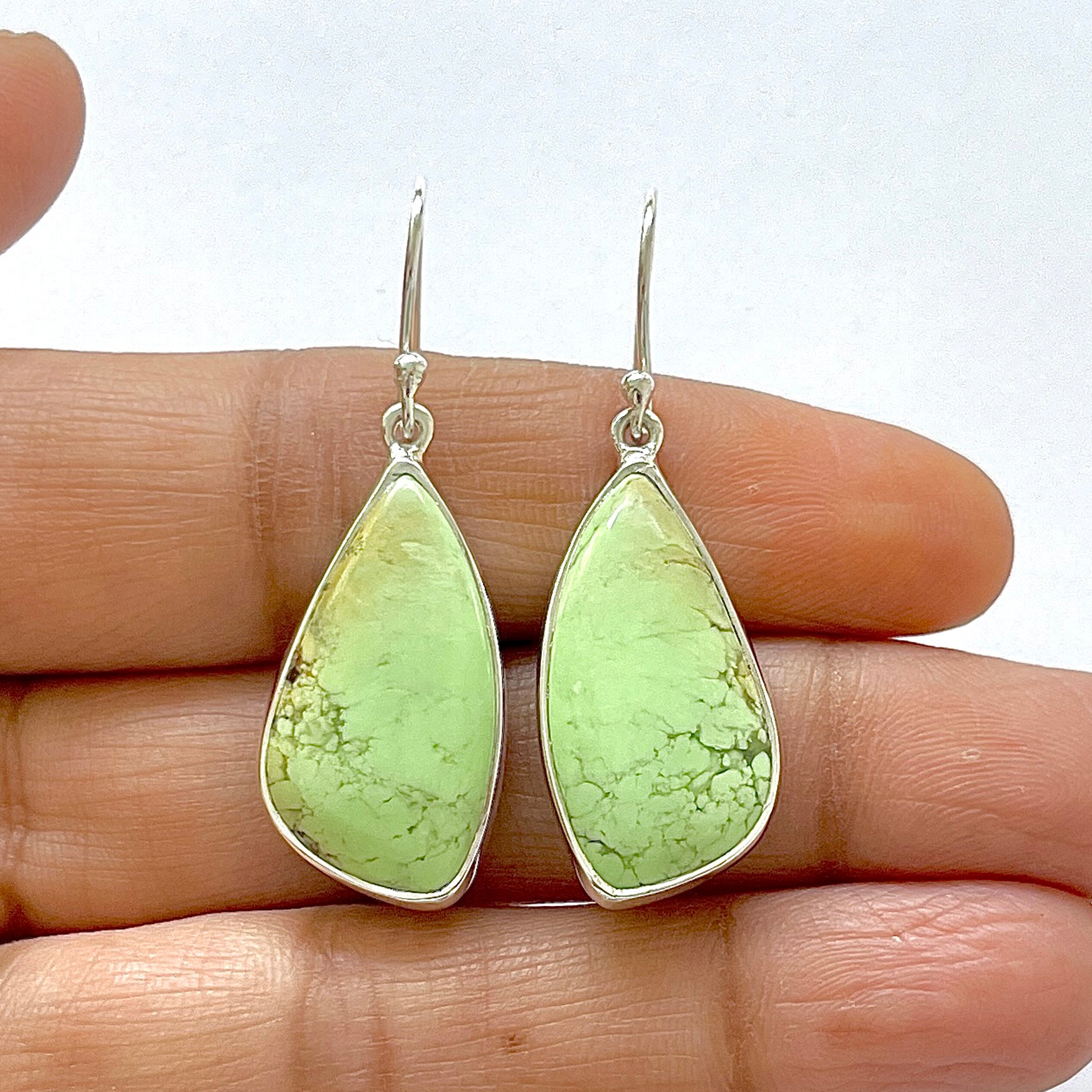 Lemon Chrysoprase Earring-(LCP-3-18)