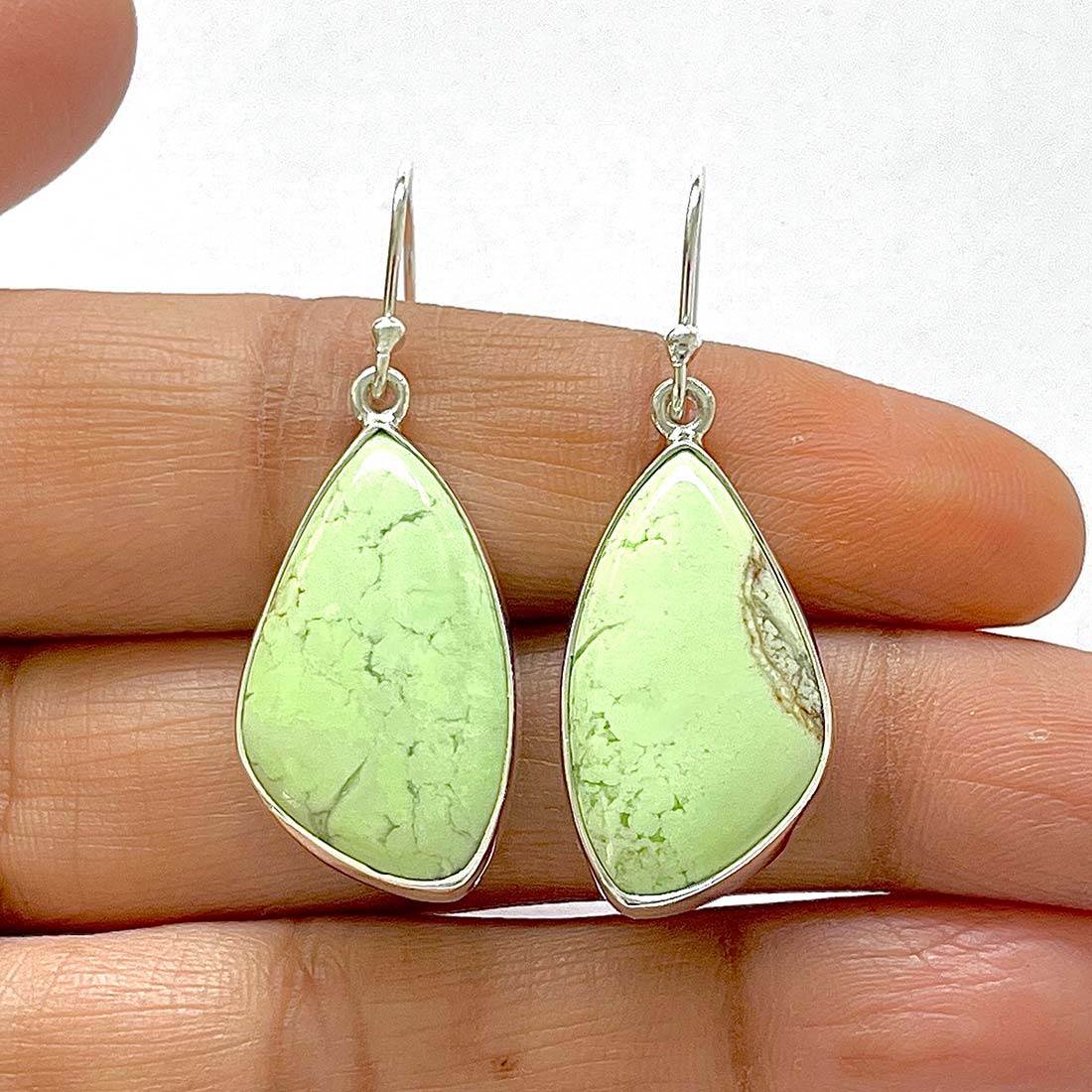 Lemon Chrysoprase Earring-(LCP-3-4)