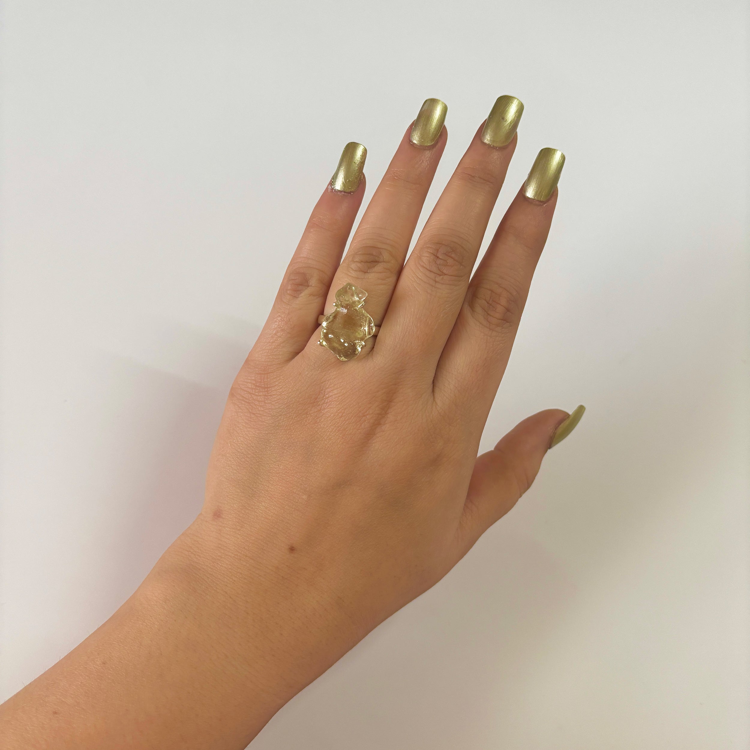 Libyan Desert Glass Ring-(LDG-2-20)