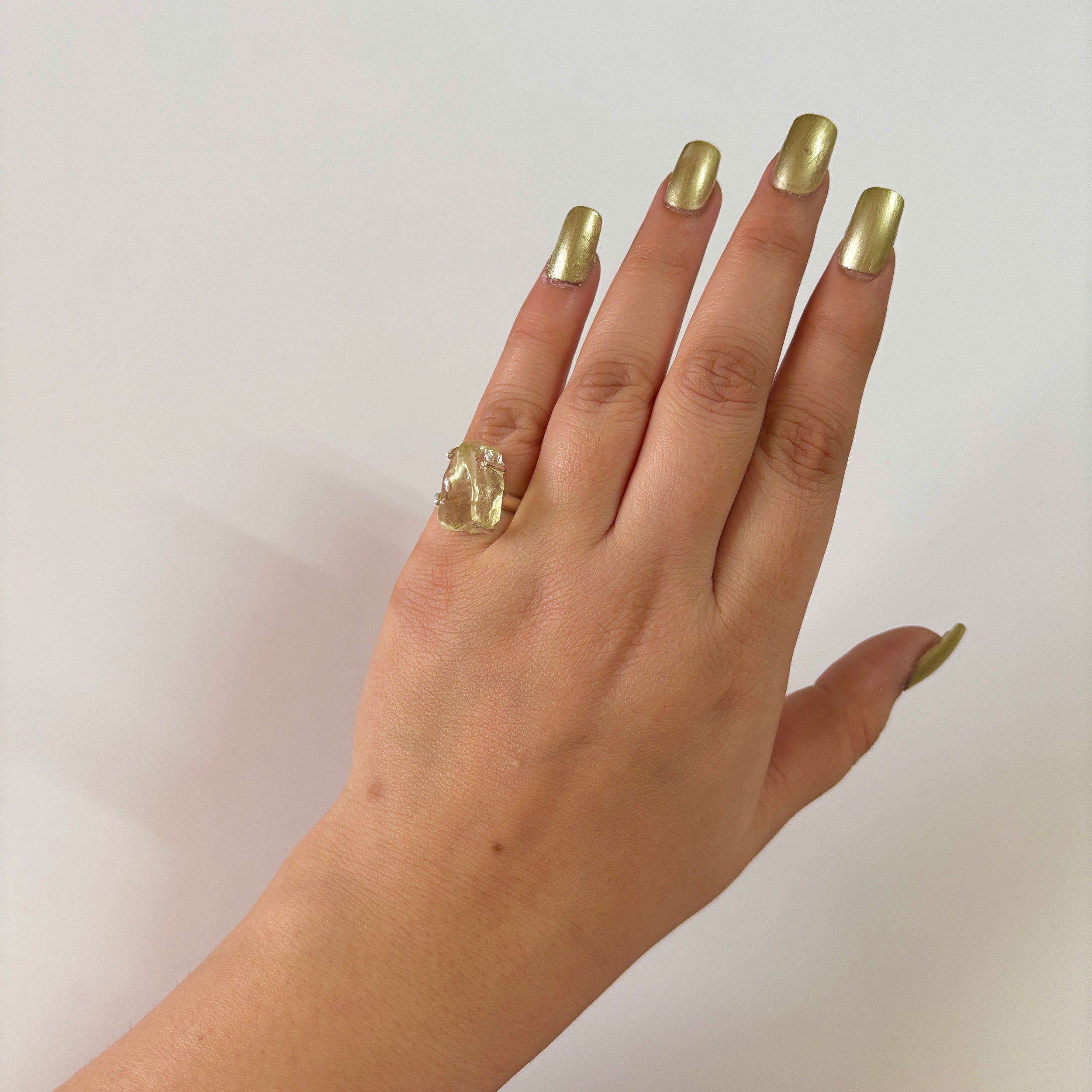 Libyan Desert Glass Ring-(LDG-2-51)