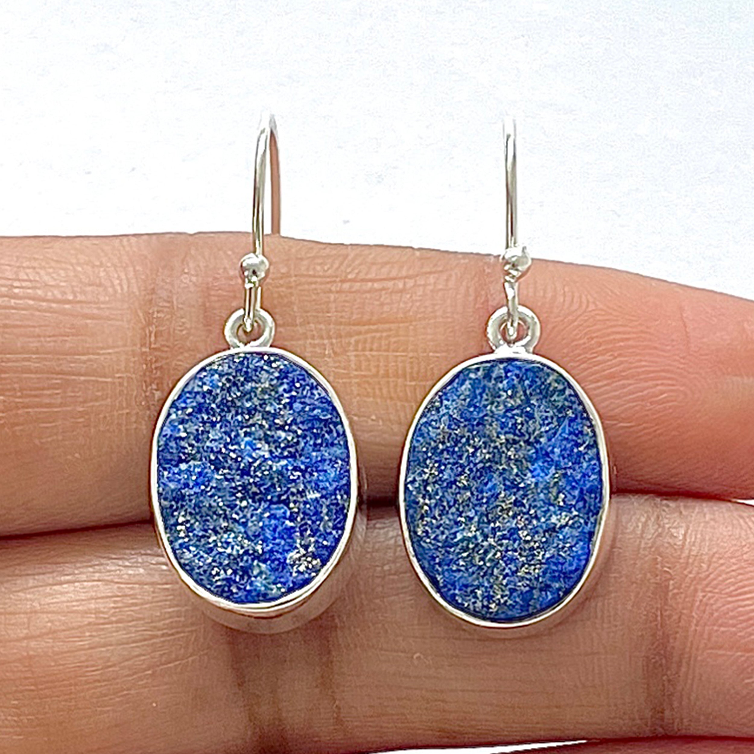 Lapis Rough Earring-(LLP-3-18)
