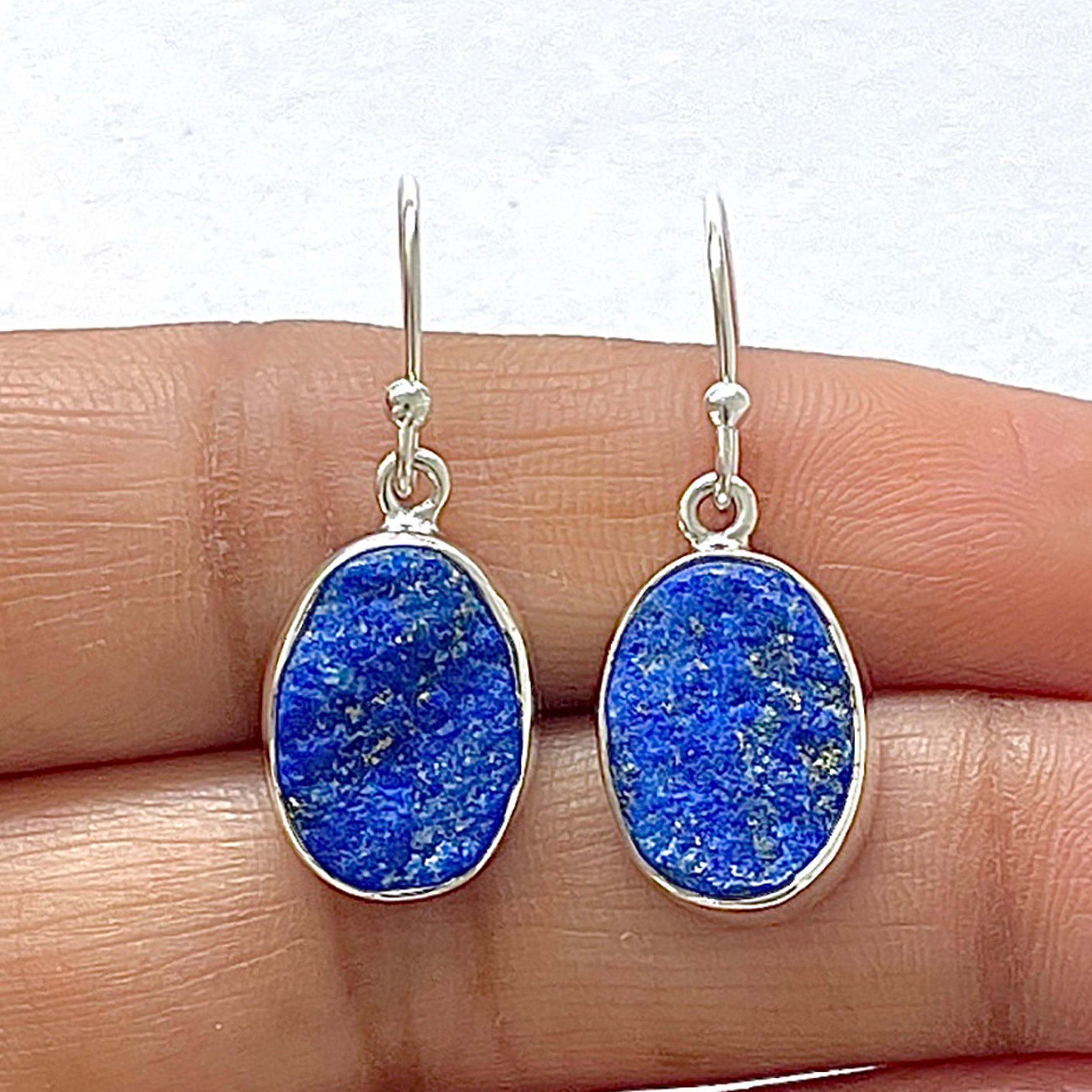 Lapis Rough Earring-(LLP-3-20)