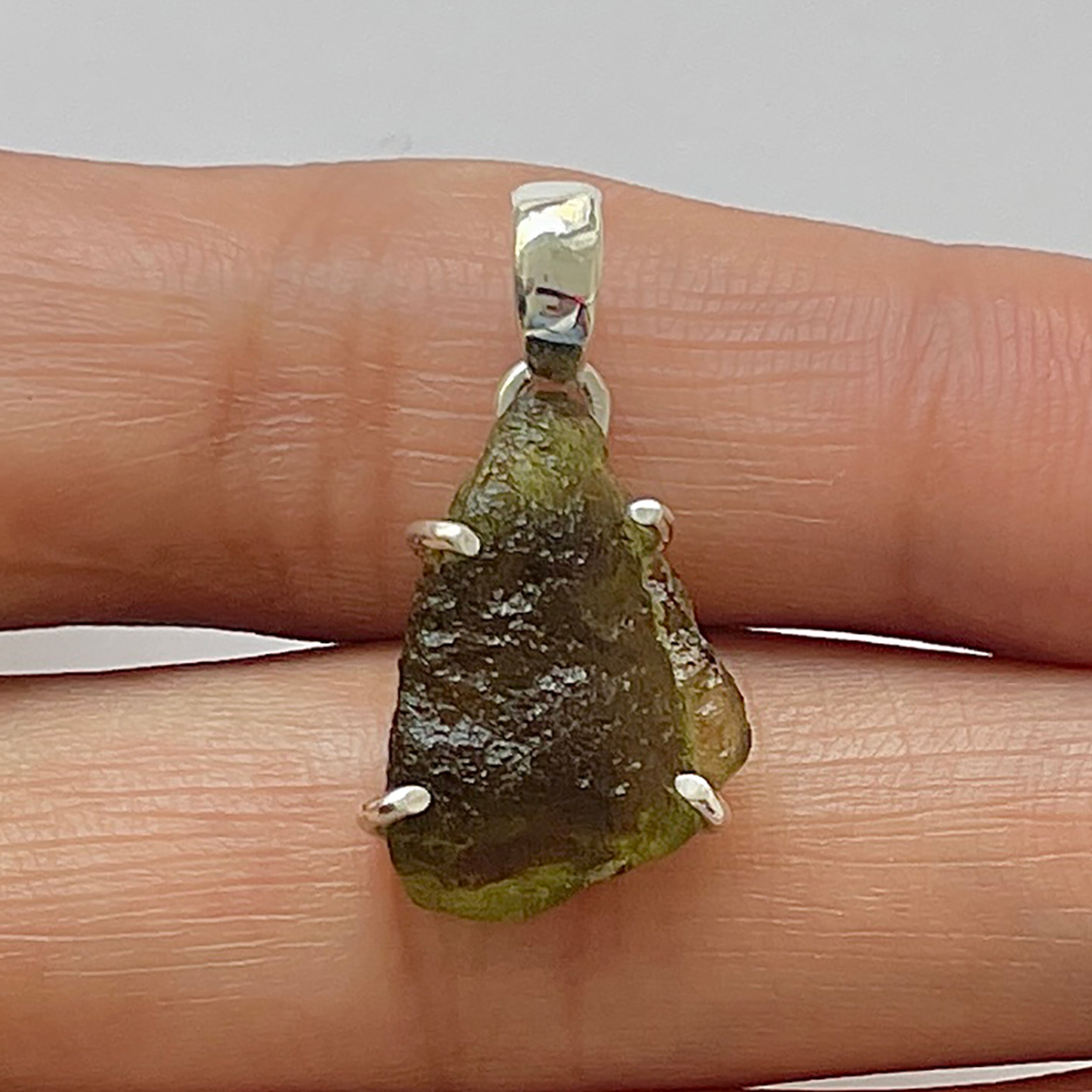 Moldavite Pendant-(MLD-1-12)