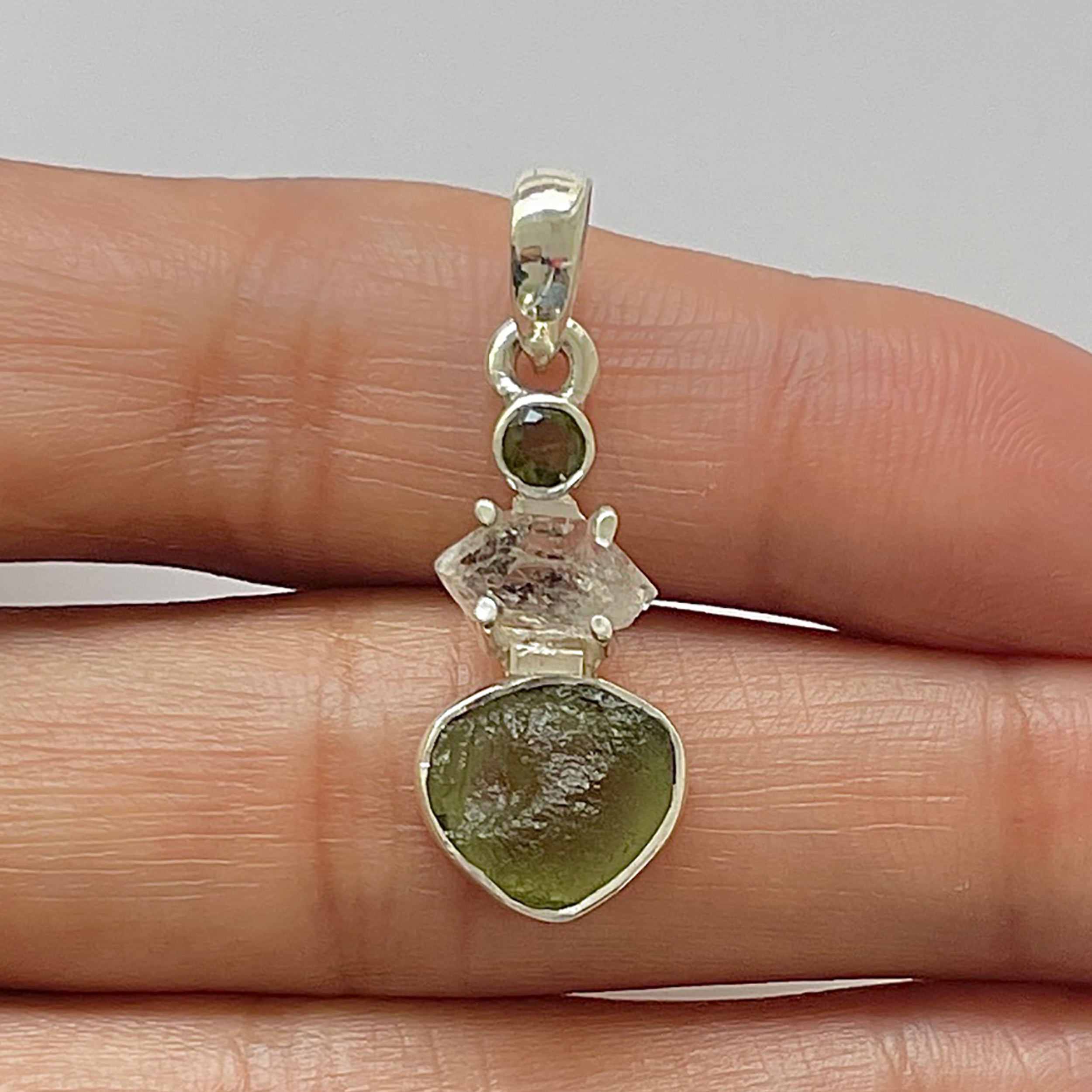 Moldavite Pendant-(MLD-1-13)