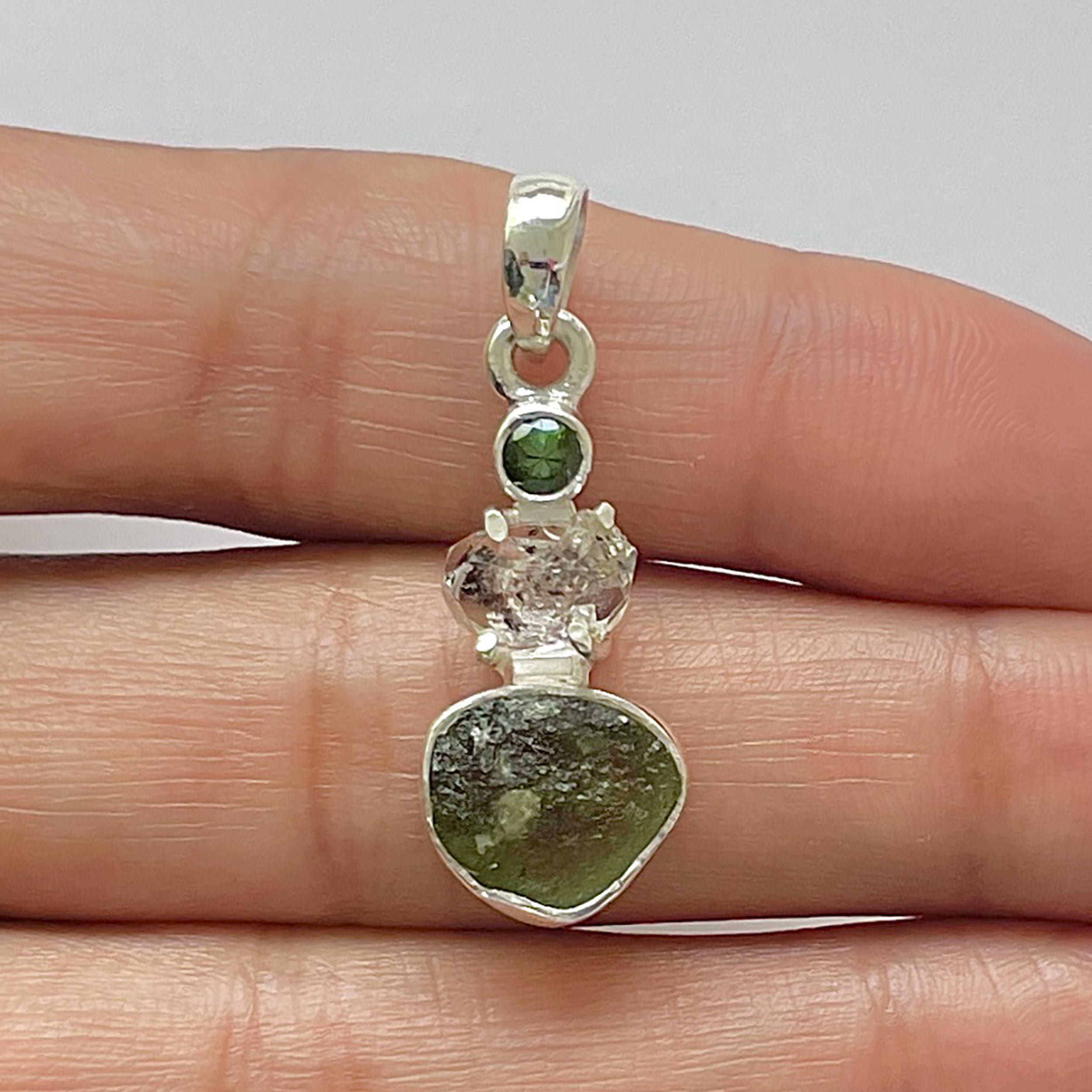 Moldavite Pendant-(MLD-1-14)