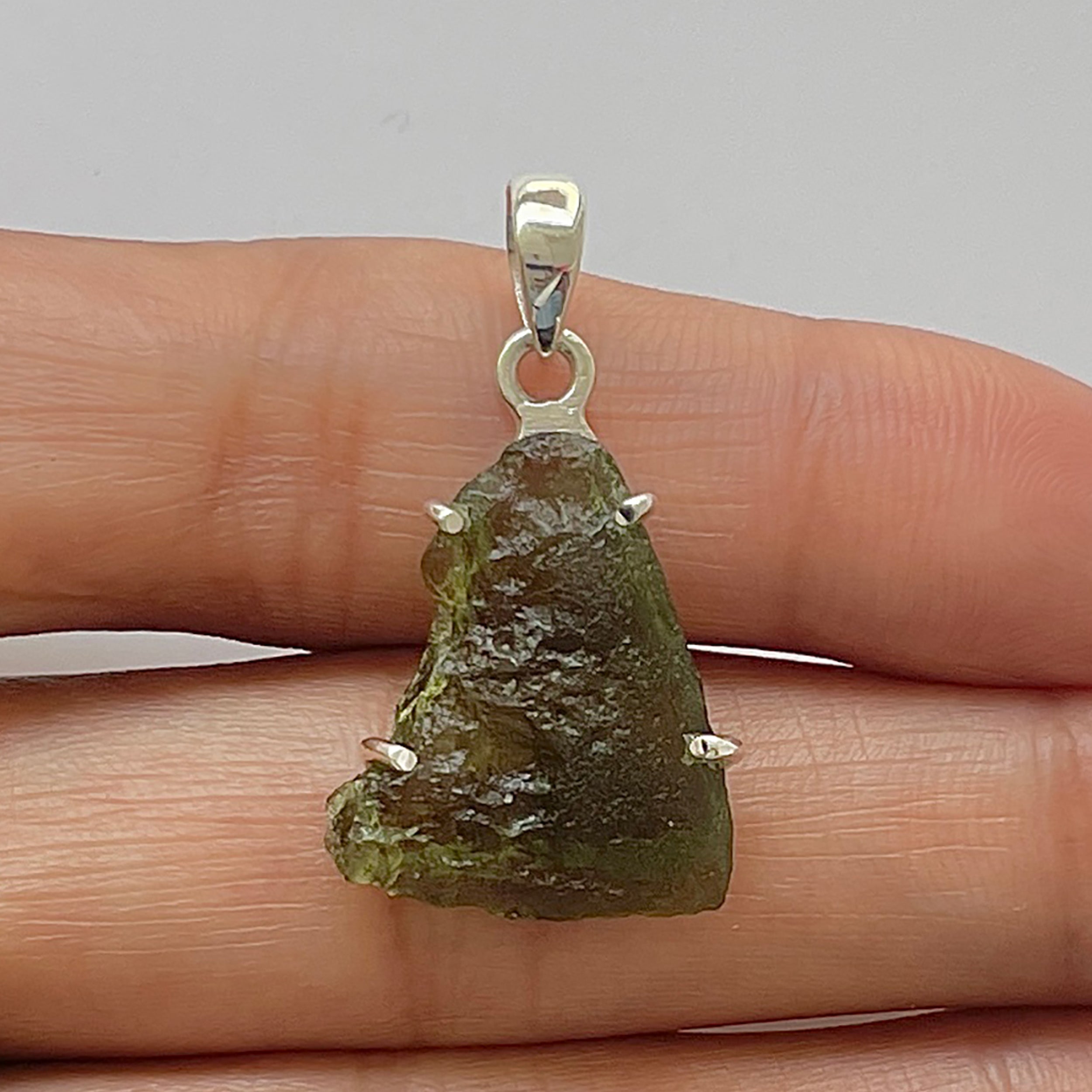 Moldavite Pendant-(MLD-1-2)