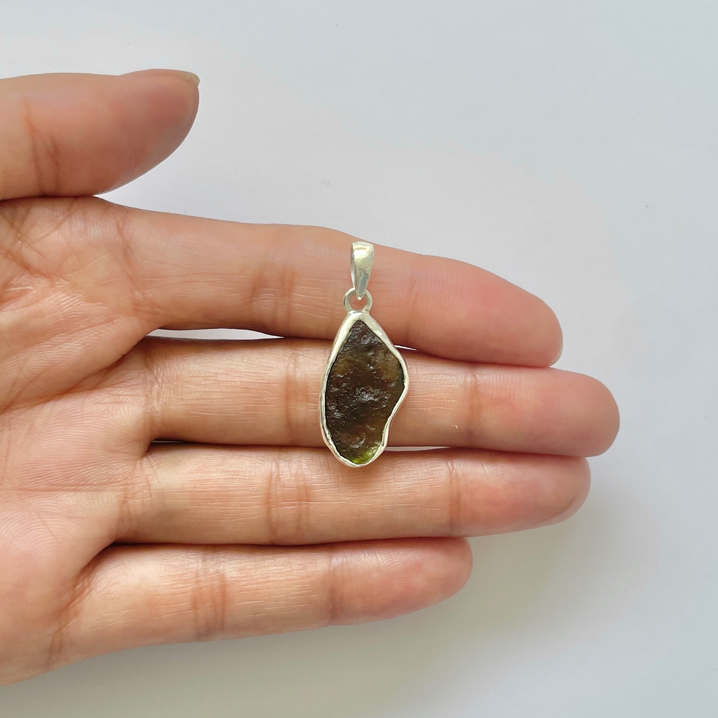 Moldavite Pendant-(MLD-1-47)