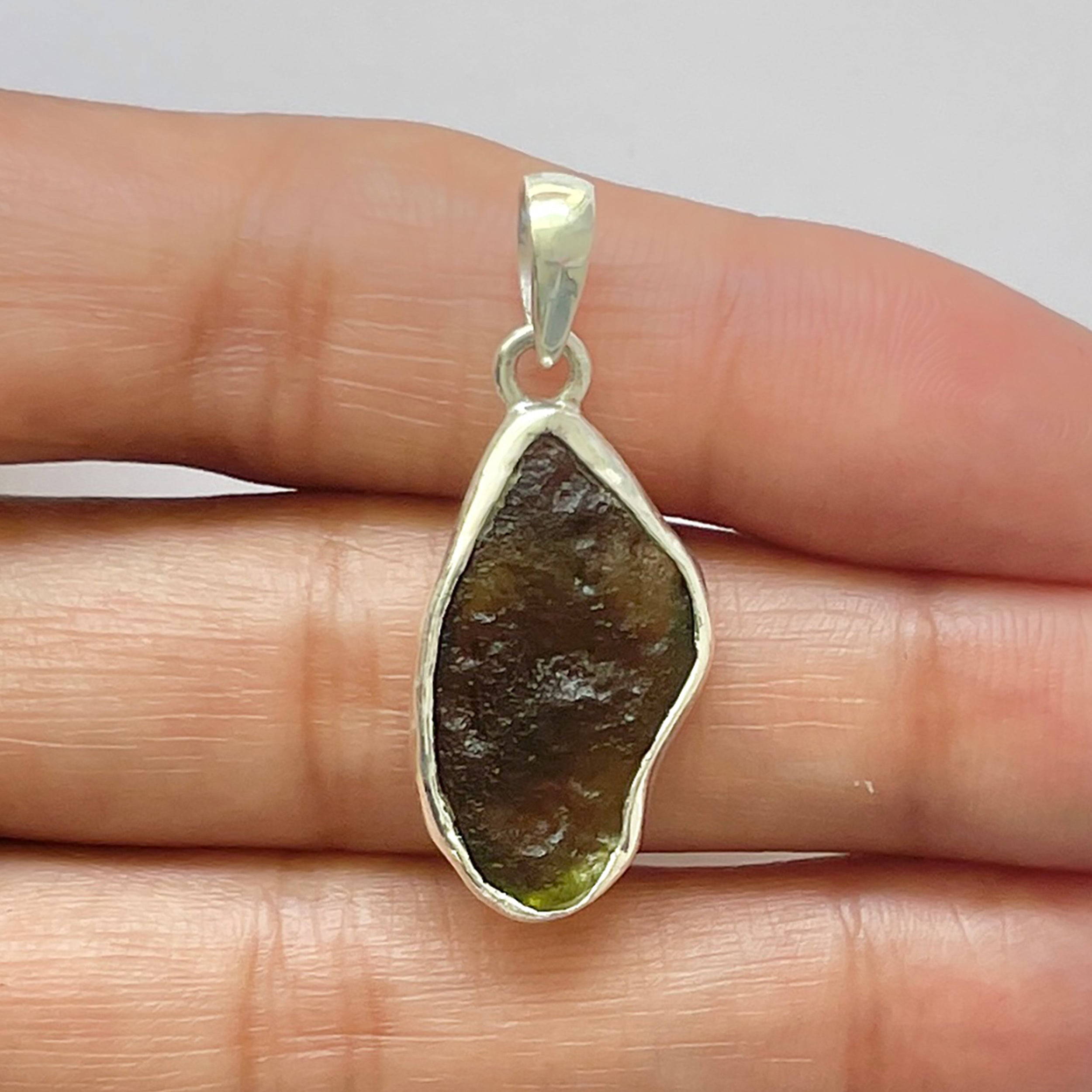 Moldavite Pendant-(MLD-1-47)