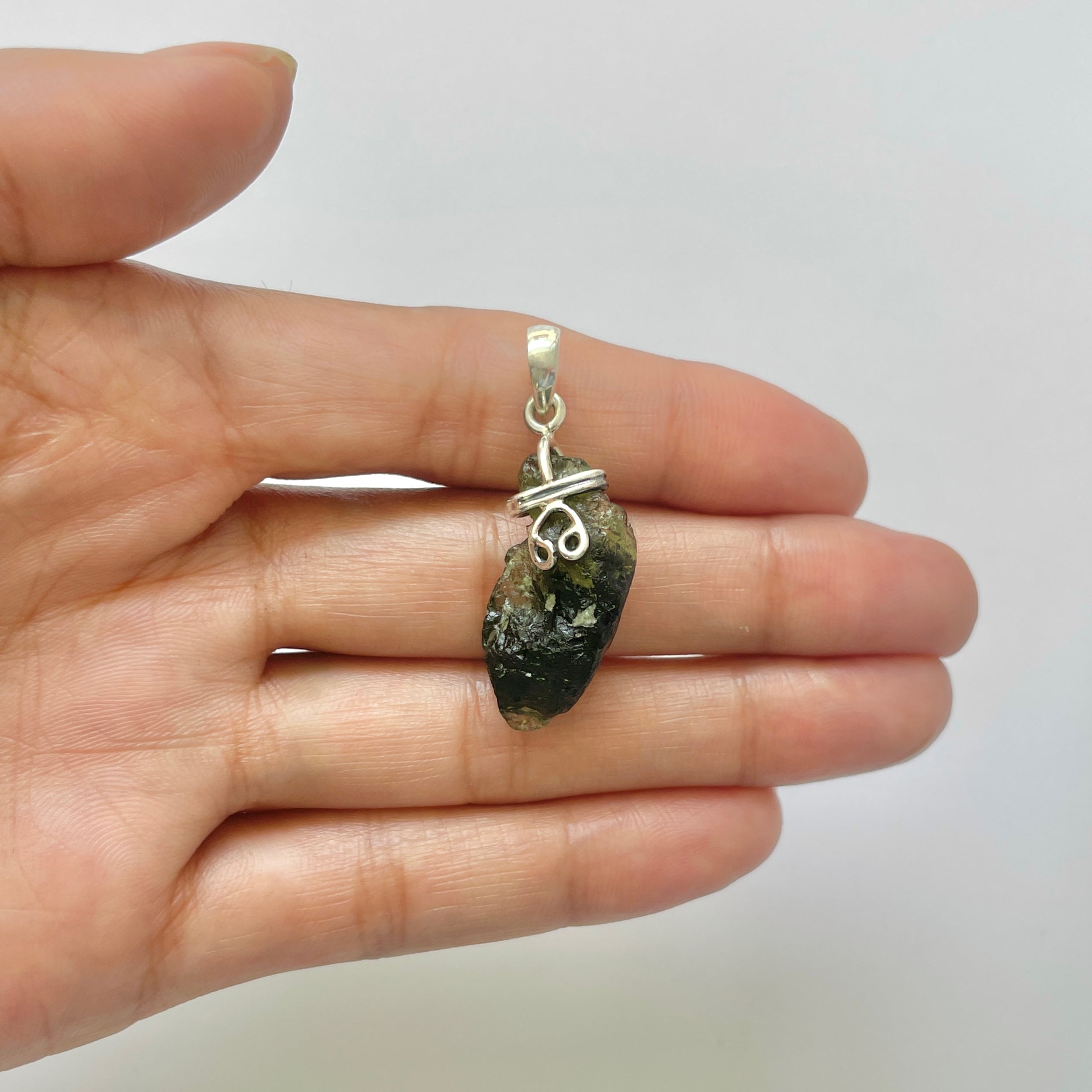 Moldavite Pendant-(MLD-1-55)