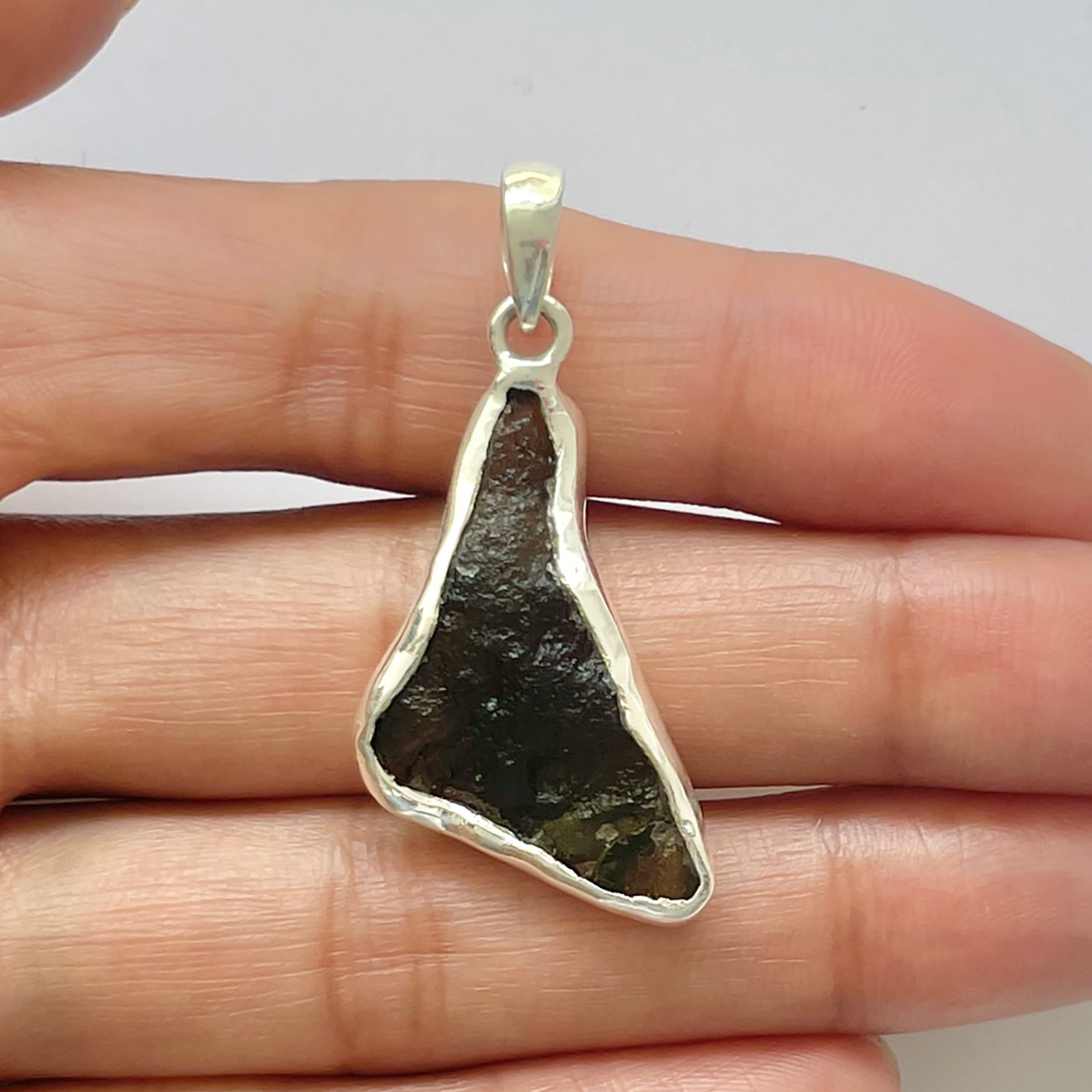 Moldavite Pendant-(MLD-1-59)