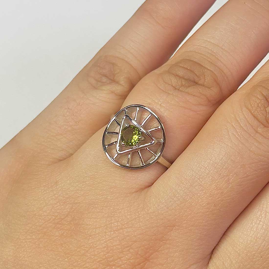 Moldavite Ring-(MLD-RDR-2158.)