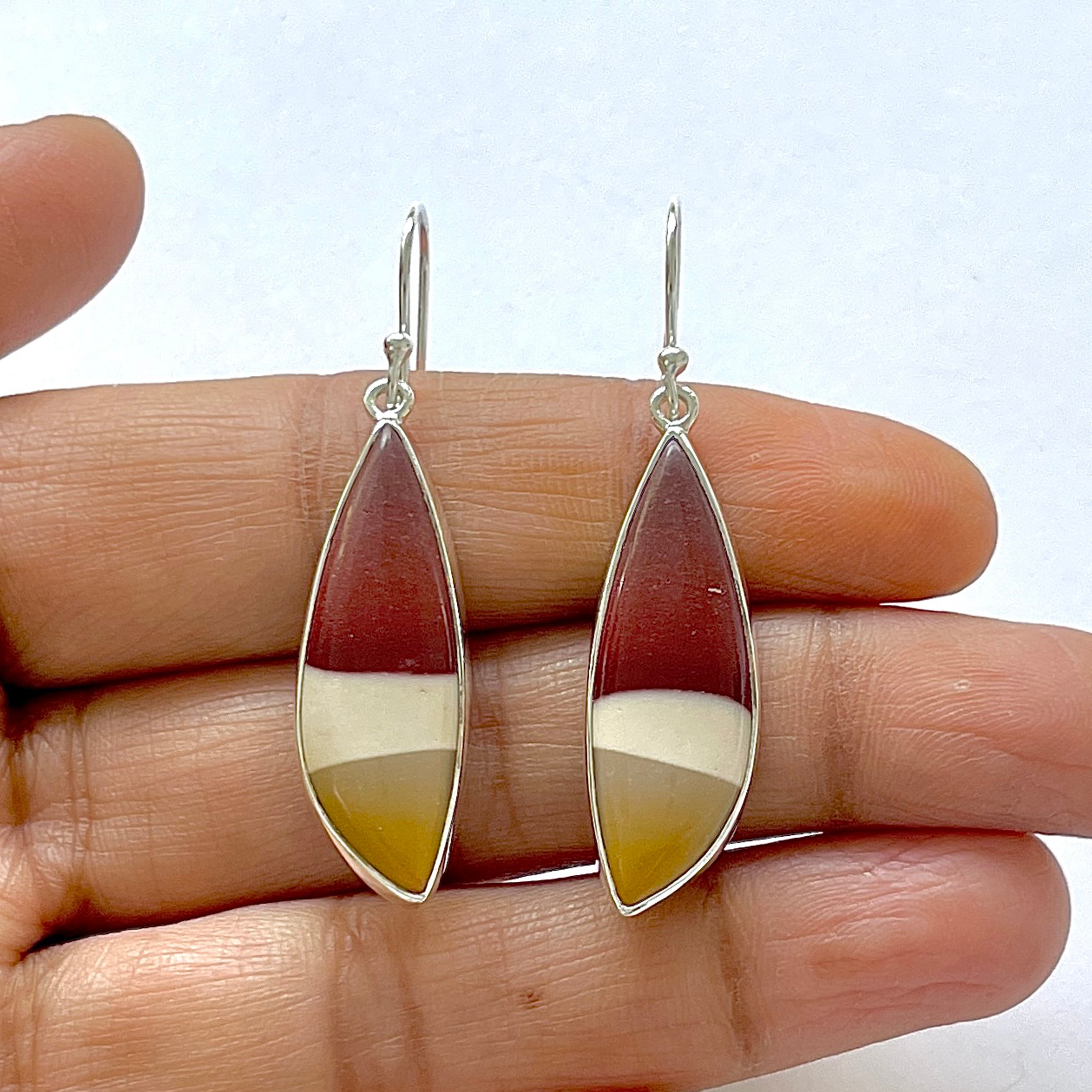 Mookaite Earring-(MOK-3-7)