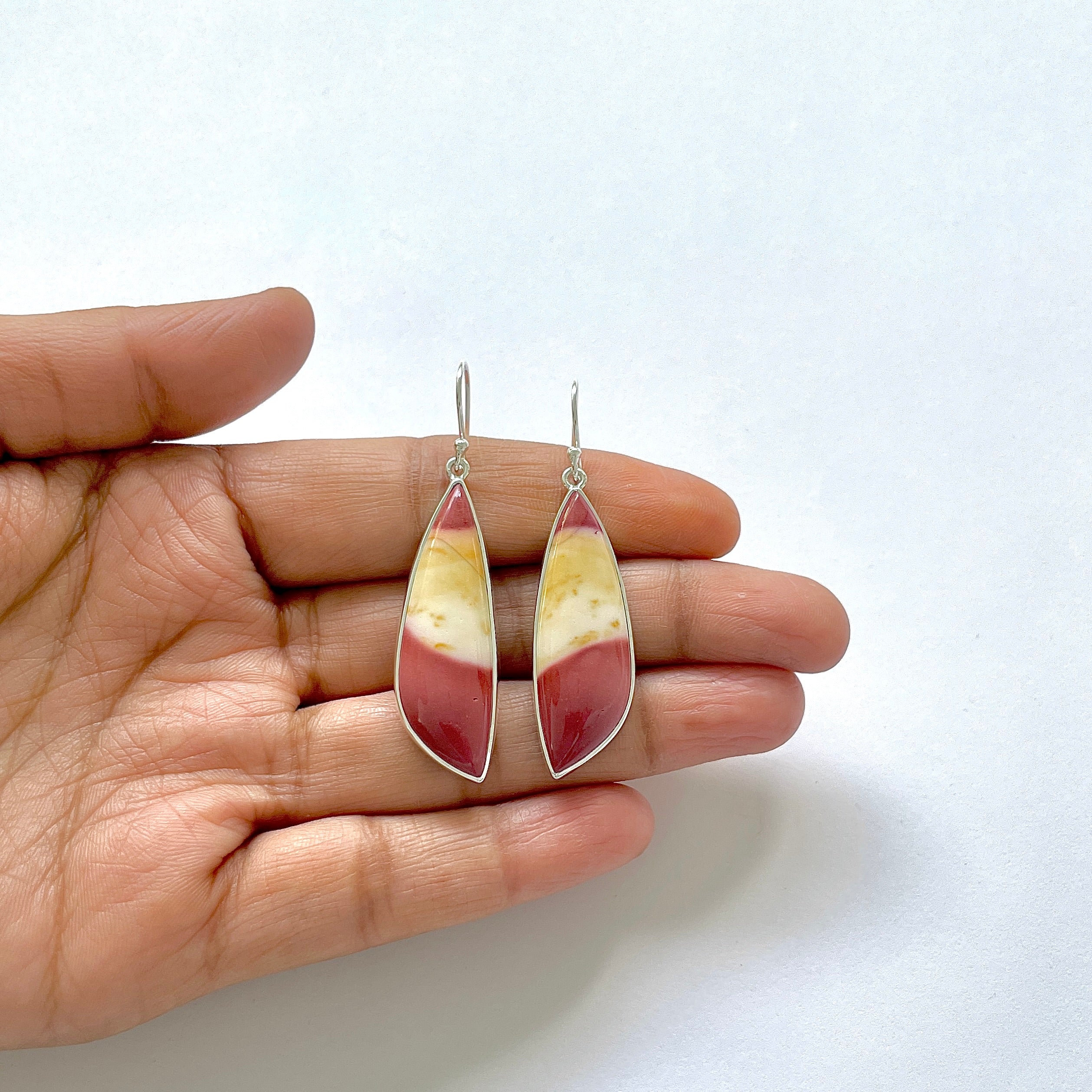 Mookaite Earring-(MOK-3-9)