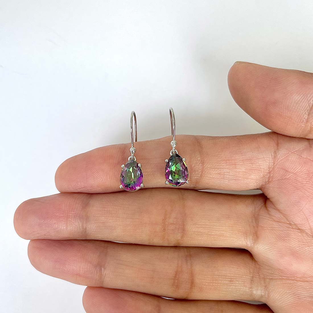 Mystic Topaz Earring-(MST-RDE-869)